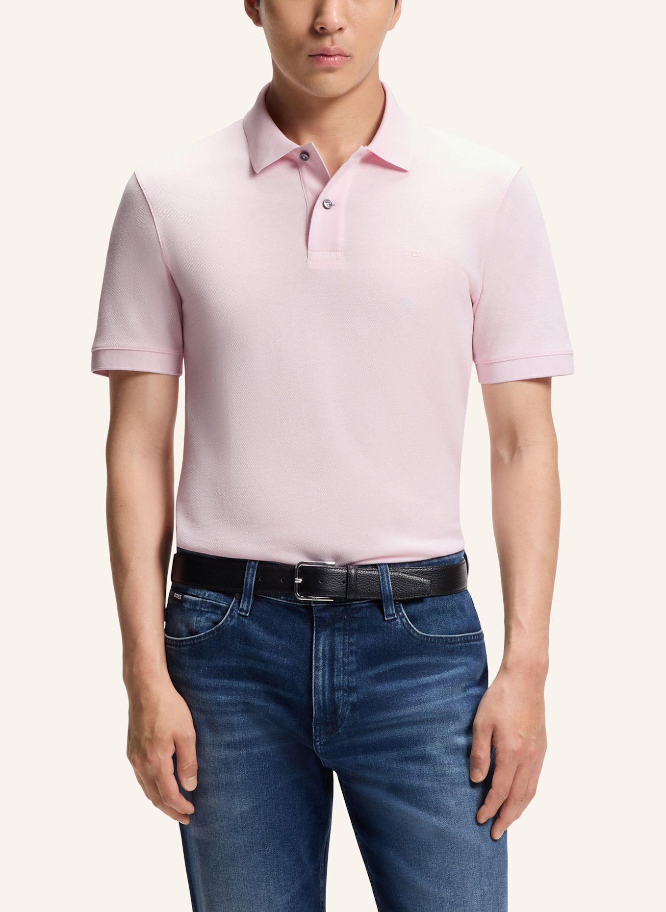 BOSS Piqué-Poloshirt PALLAS Regular Fit: PINK