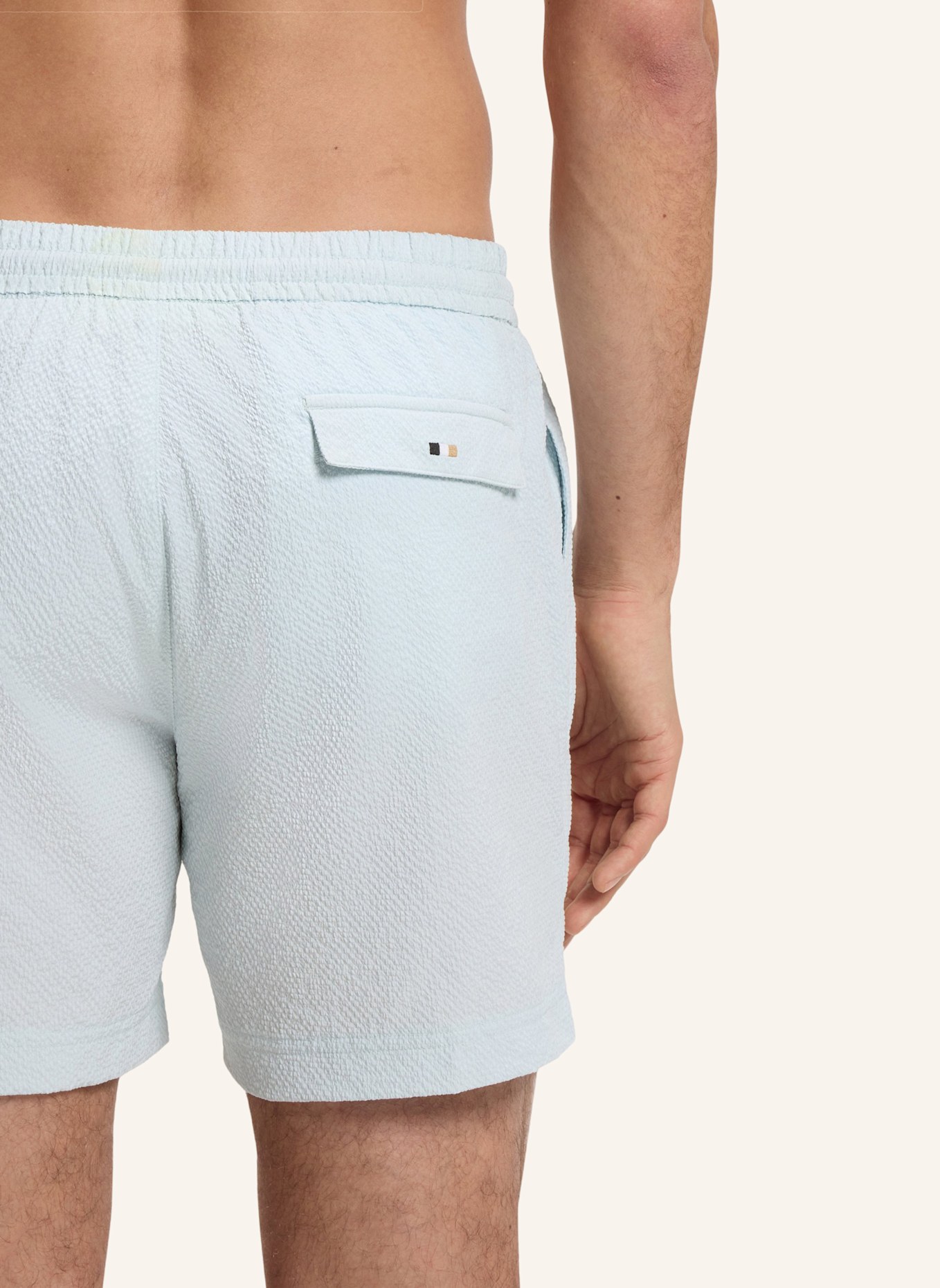 BOSS Badeshort RELAX_TRUNK: BLAU