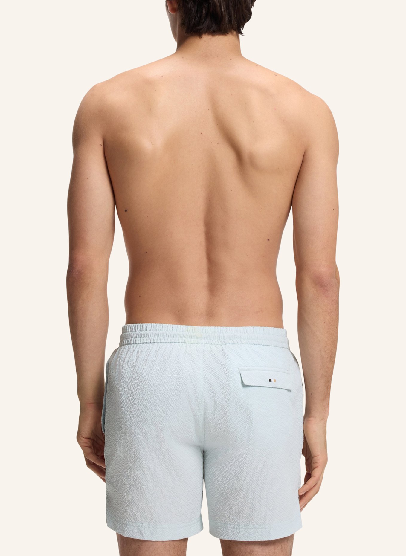 BOSS Badeshort RELAX_TRUNK: BLAU