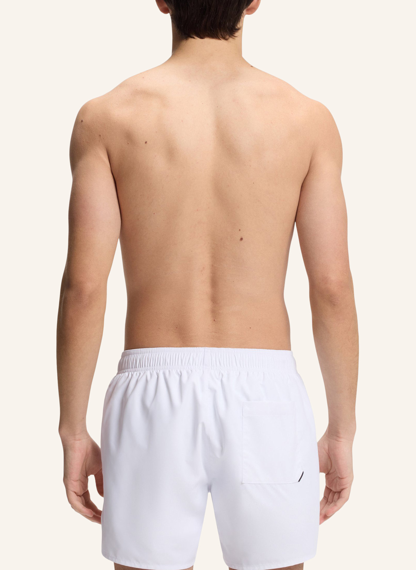 HUGO Badeshort TIKI: WEISS