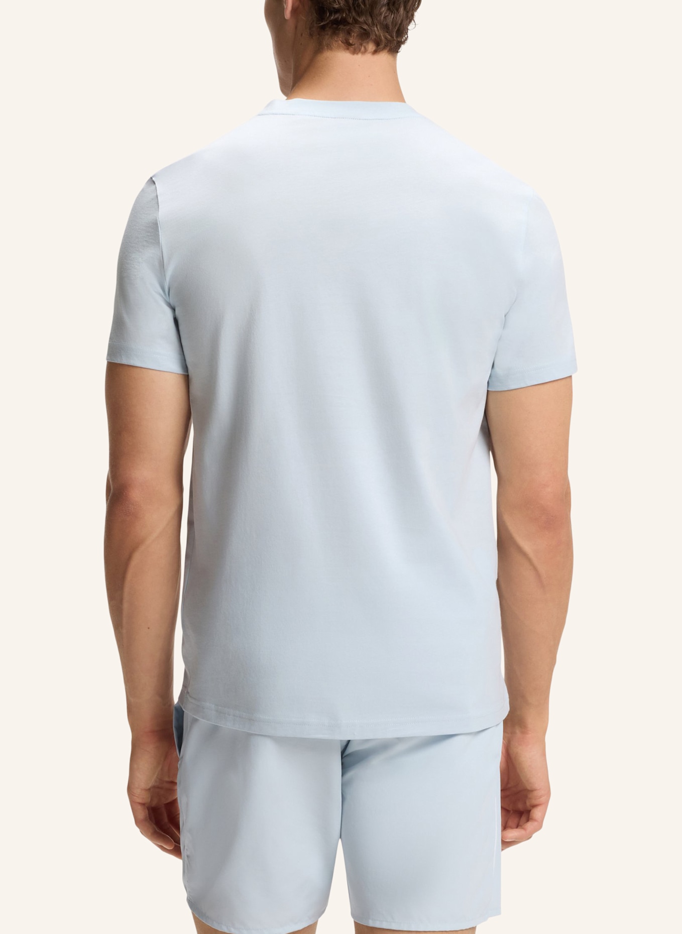 BOSS Strand-Oberteil T-SHIRT RN Regular Fit: BLAU