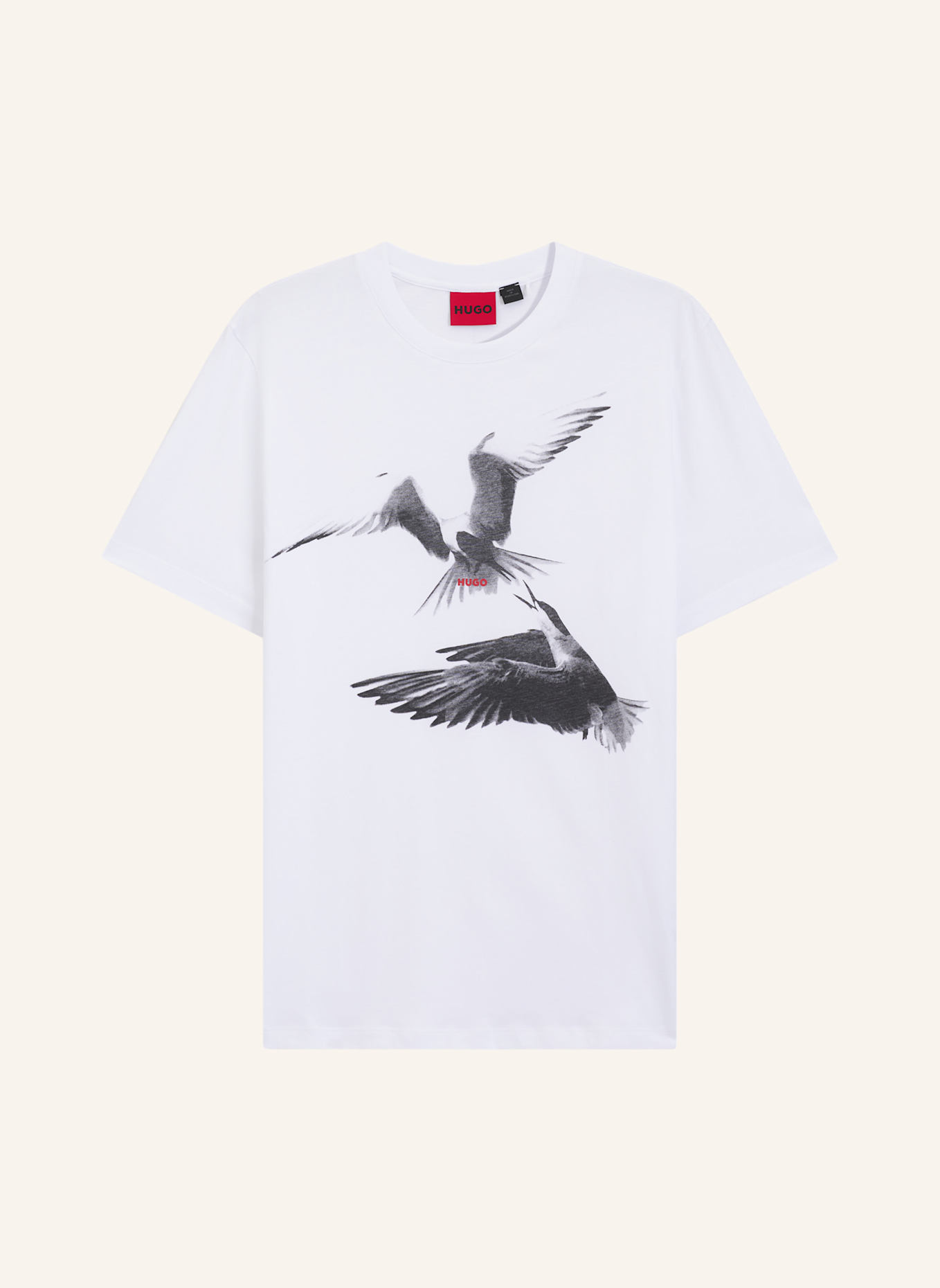 HUGO T-Shirt DIRUNN Regular Fit: WEISS