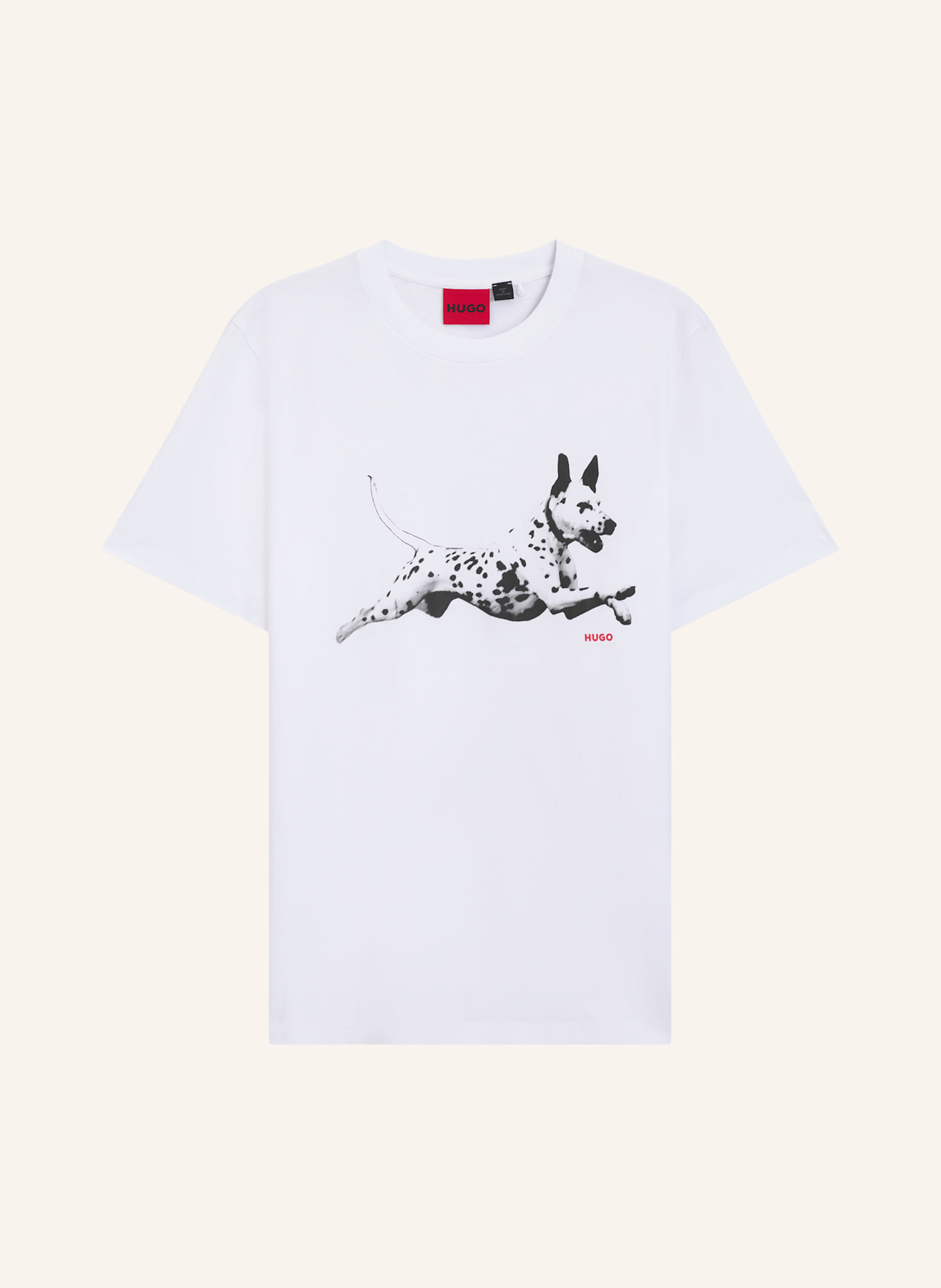 HUGO T-Shirt DIRUNN Regular Fit: WEISS