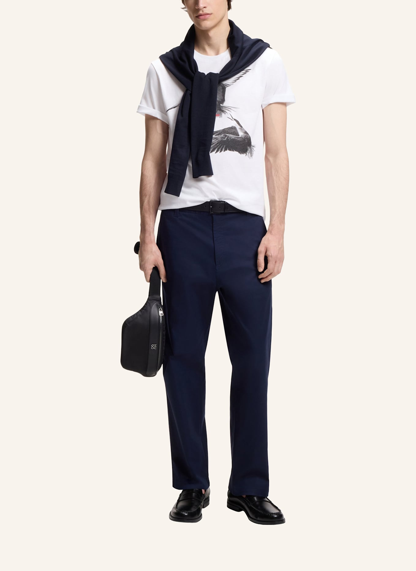 HUGO T-Shirt DIRUNN Regular Fit: WEISS