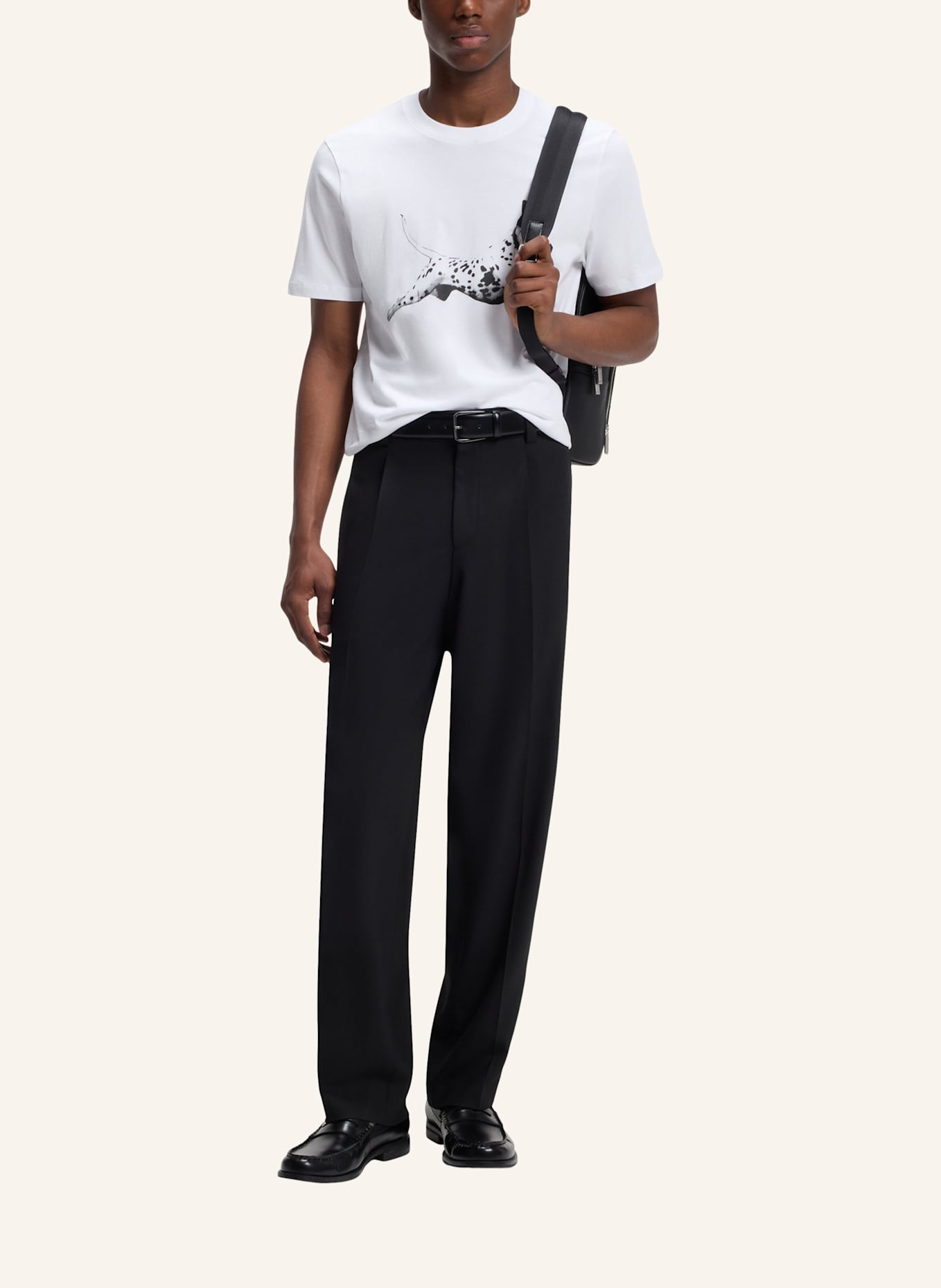 HUGO T-Shirt DIRUNN Regular Fit: WEISS