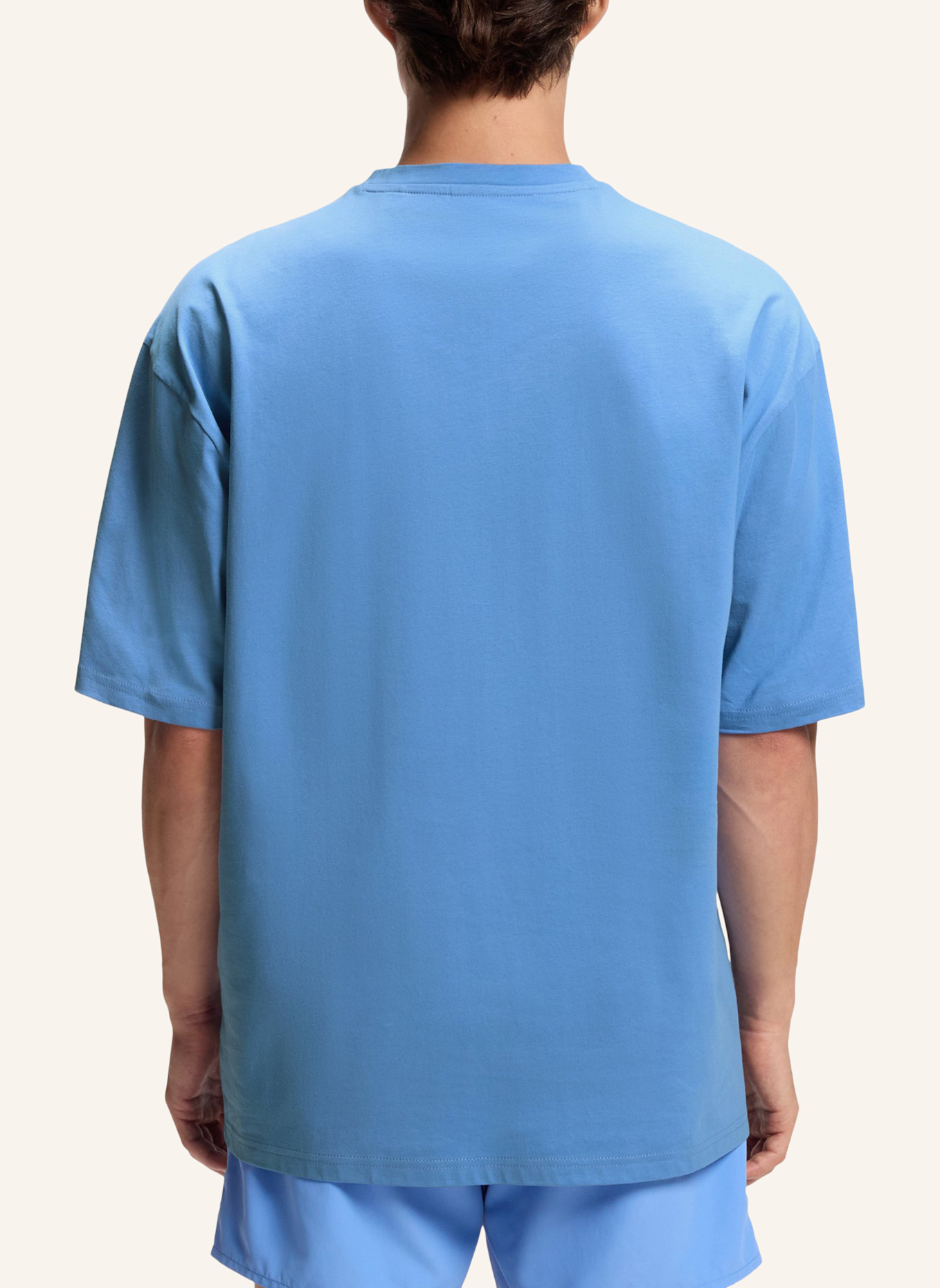 HUGO Badeshort TIKI T-SHIRT: BLAU