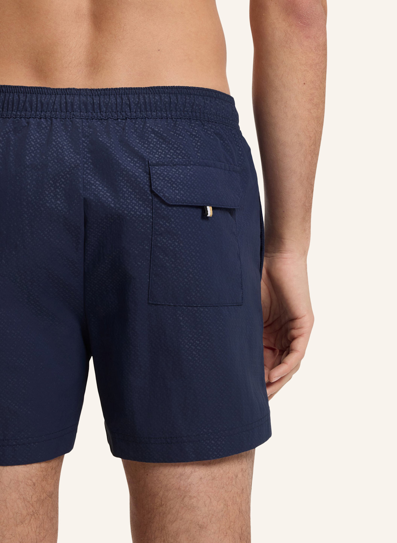 BOSS Badeshort MONO_SWIM: DUNKELBLAU