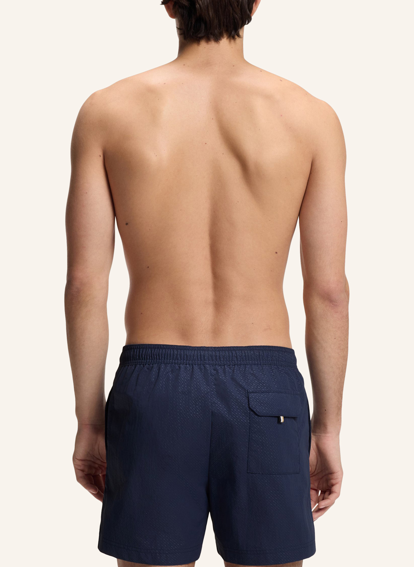 BOSS Badeshort MONO_SWIM: DUNKELBLAU