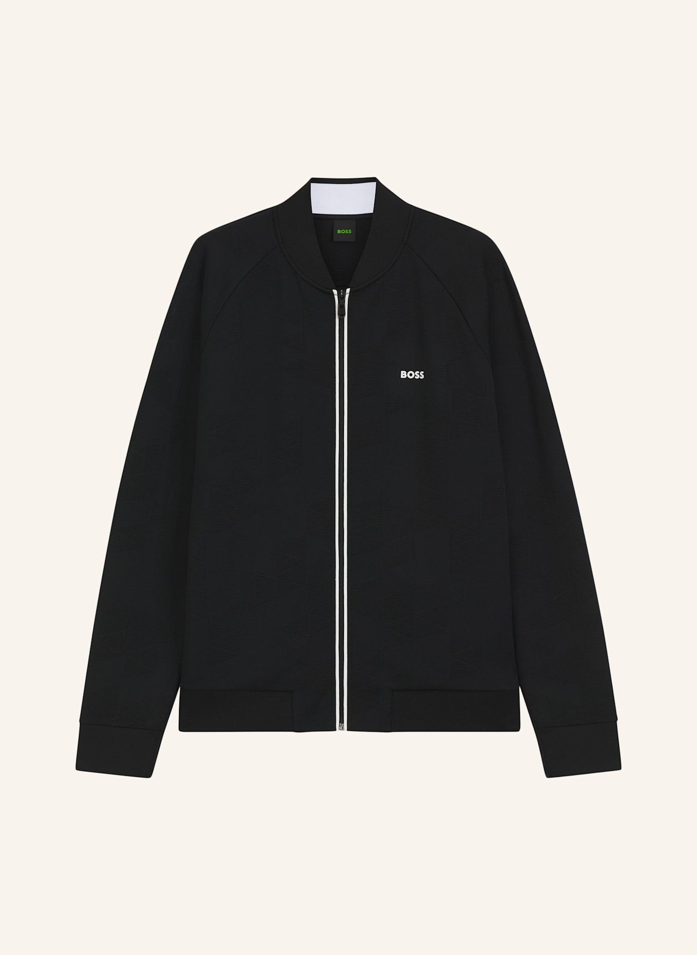 BOSS Sweatshirt SW_NETWORK JQ FZ Relaxed Fit: SCHWARZ