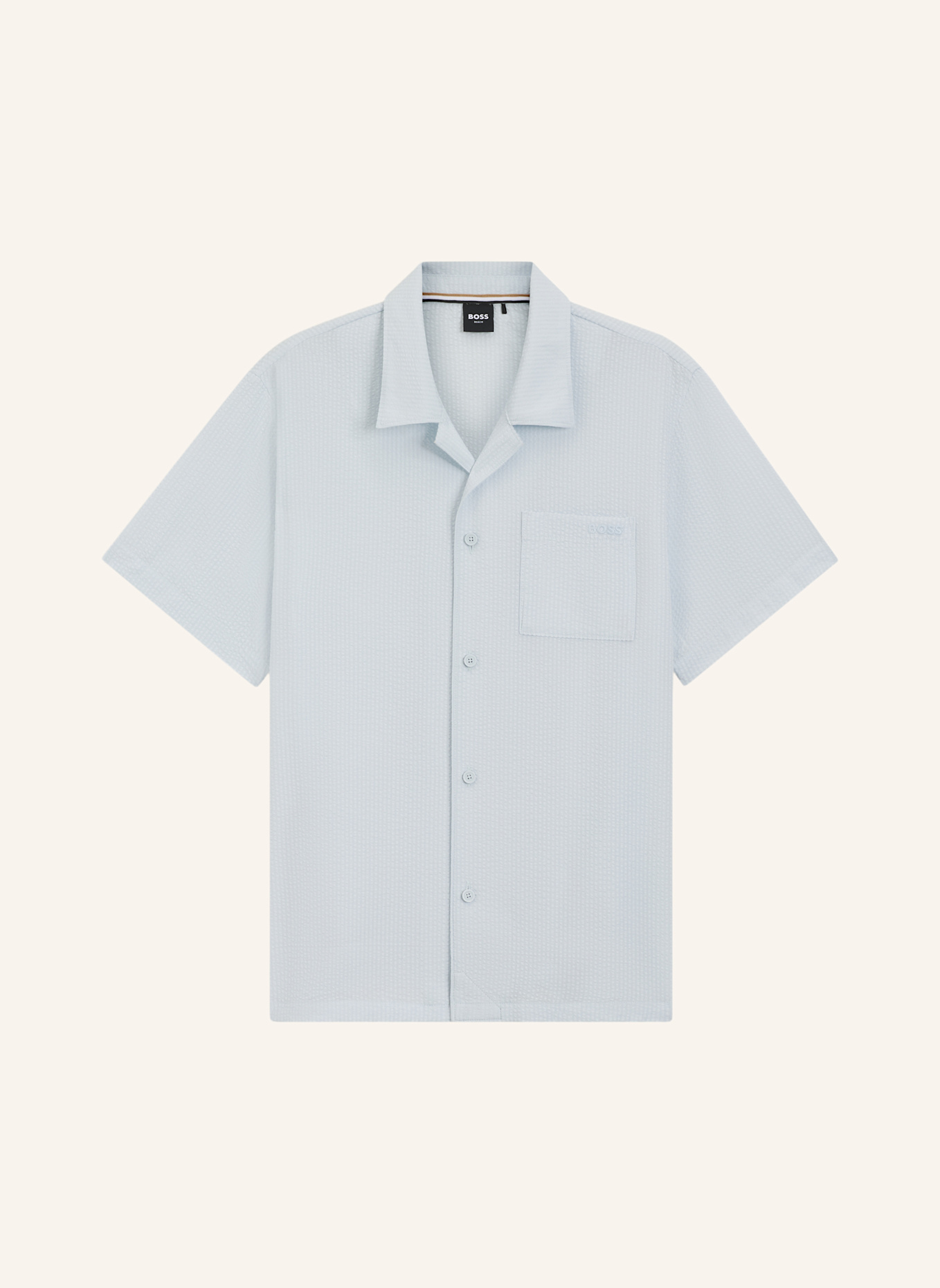 BOSS Strand-Oberteil RELAX_SHIRT Regulär: BLAU