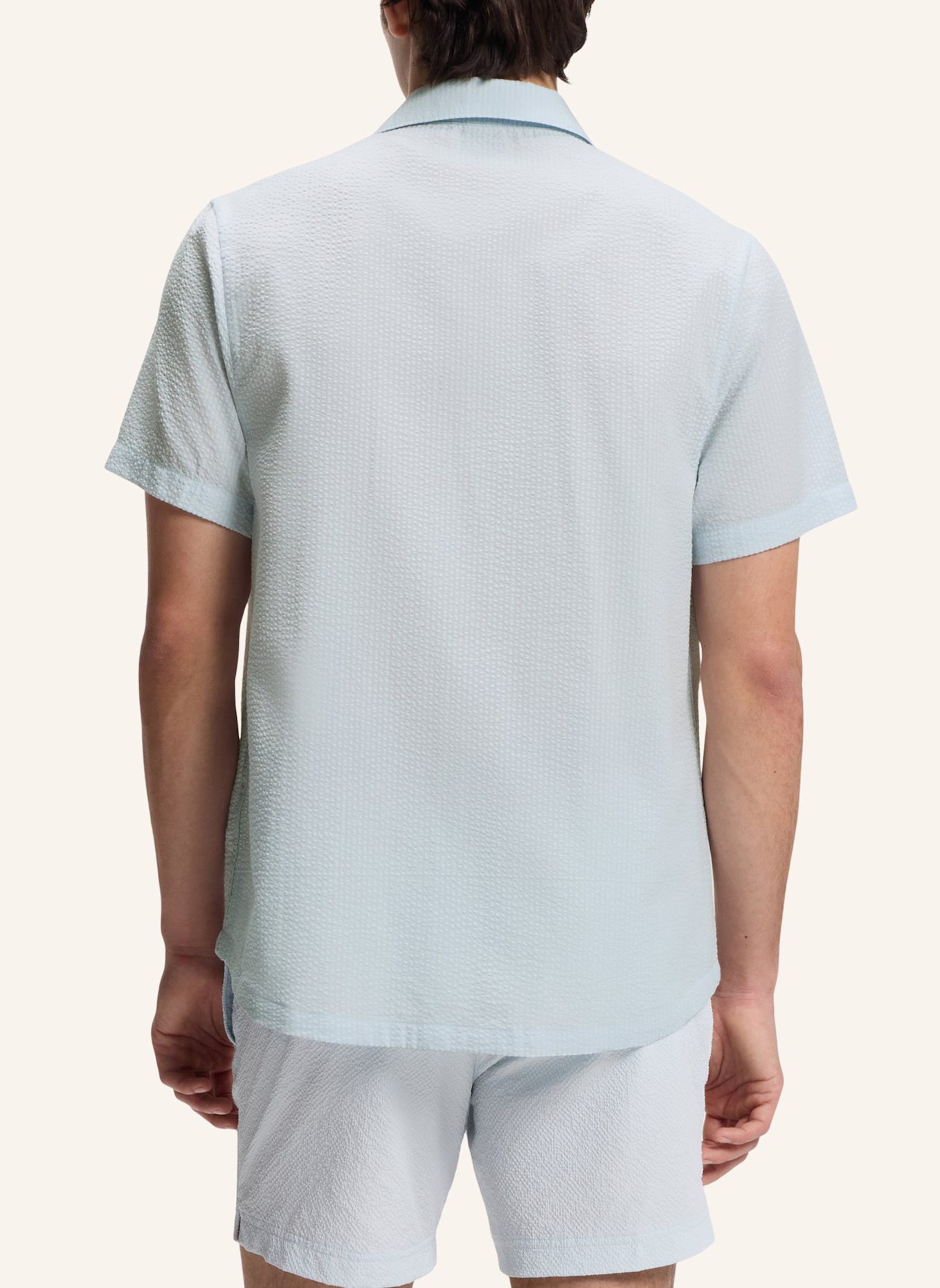 BOSS Strand-Oberteil RELAX_SHIRT Regulär: BLAU