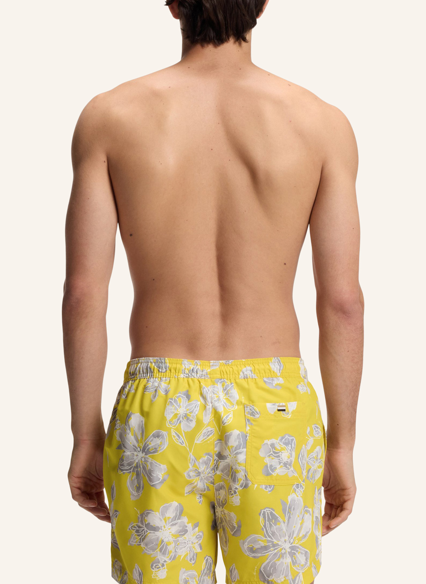 BOSS Badeshort DISCUS: GELB