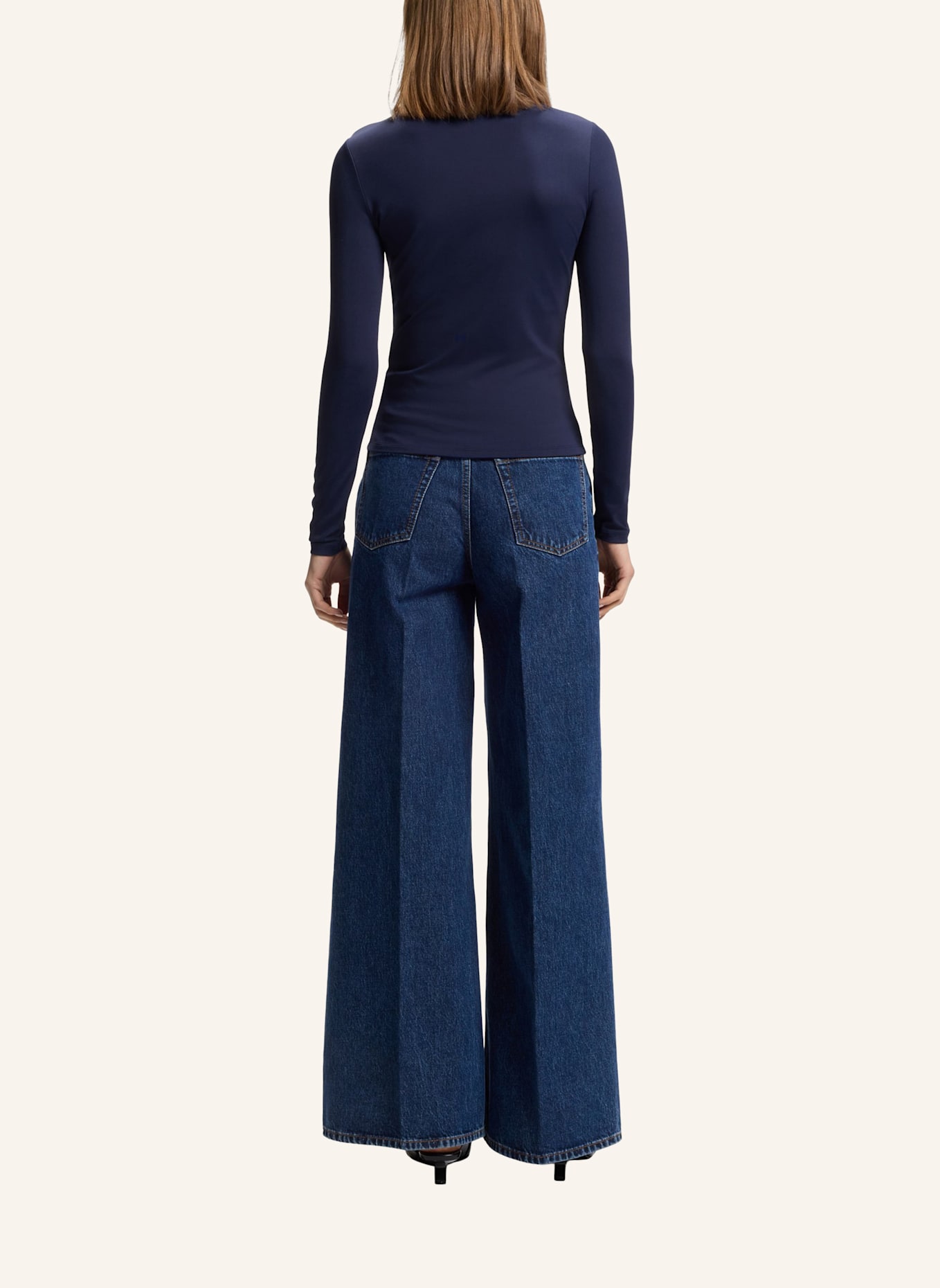 HUGO Longsleeve DASIIA: BLAU