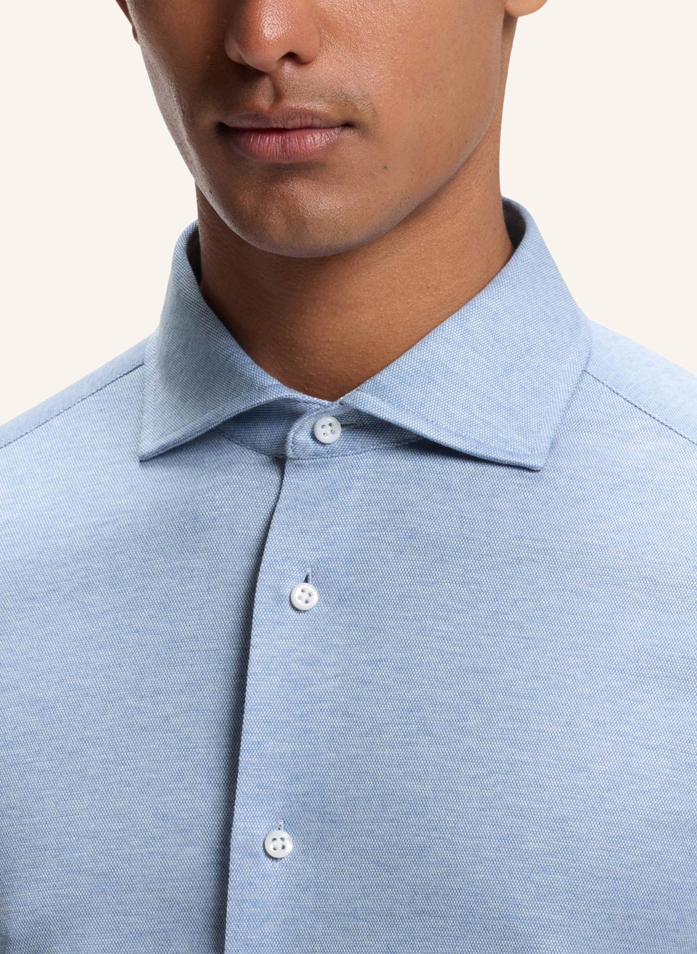 BOSS Shirt L-HAYS-SPREAD-C1-243 Slim Fit: BLAU