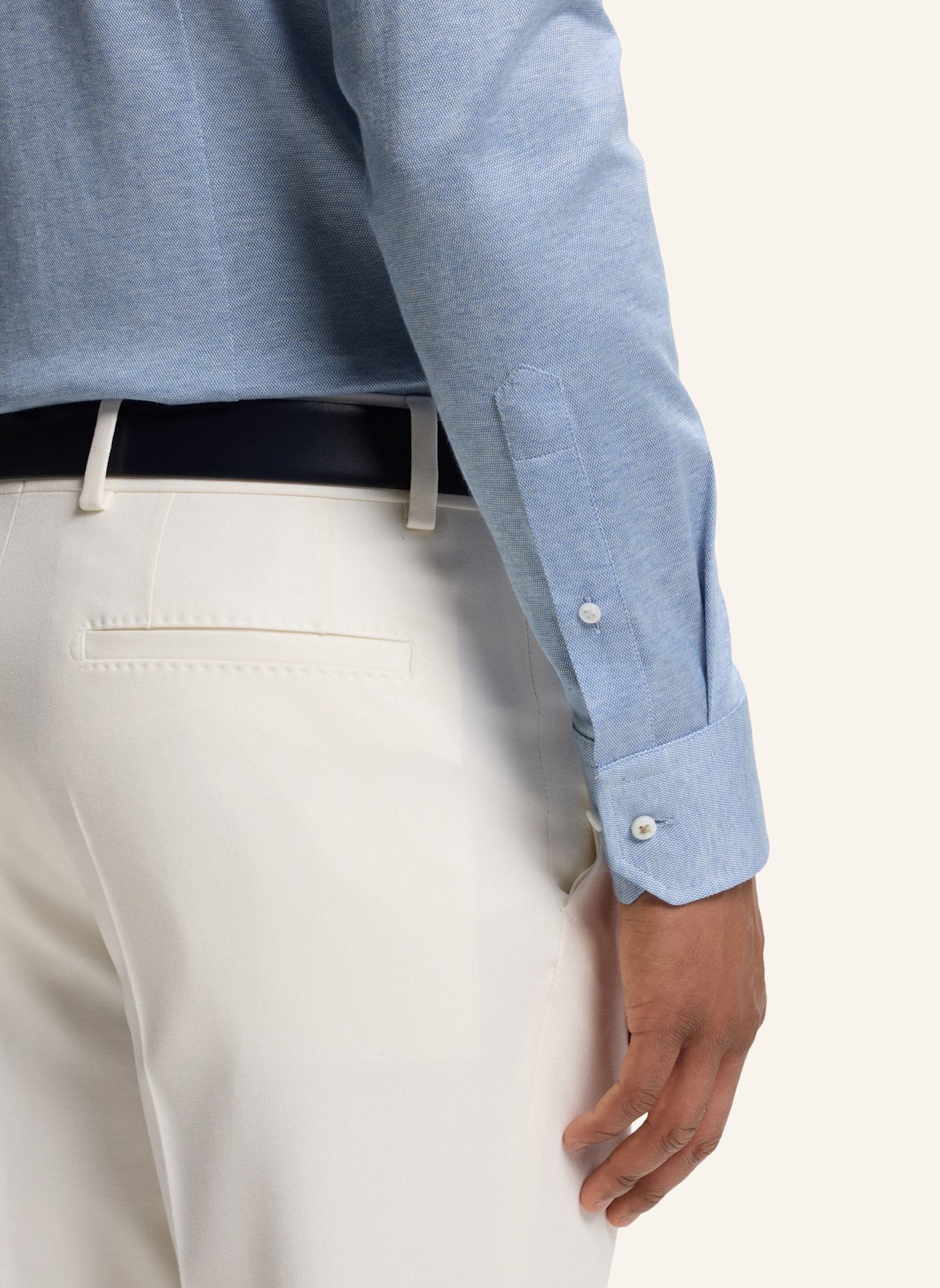 BOSS Shirt L-HAYS-SPREAD-C1-243 Slim Fit: BLAU