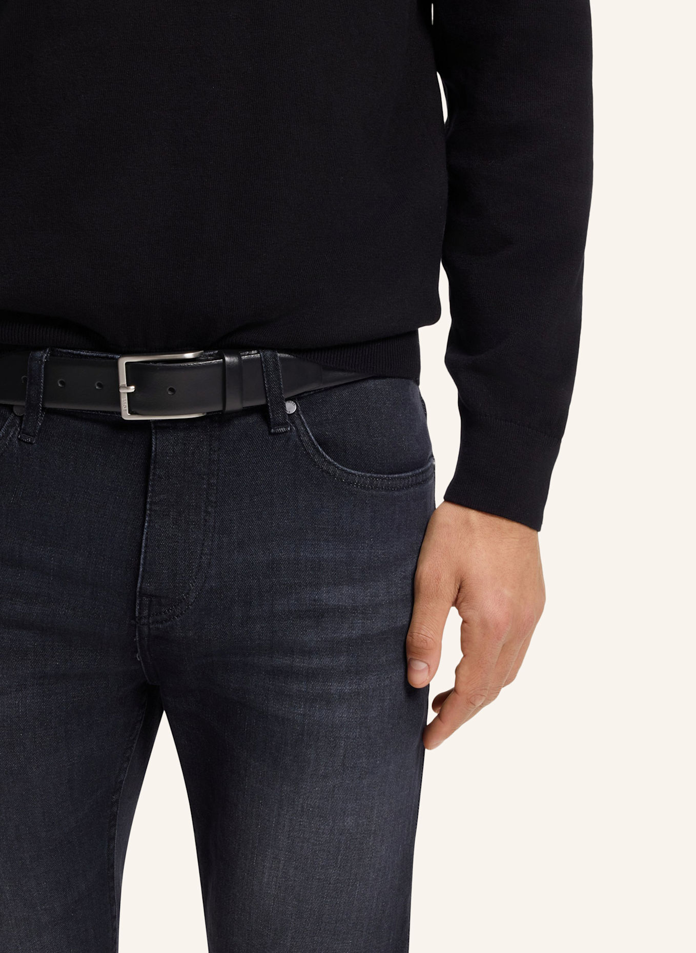 BOSS Business Gürtel ERMAN-L_SZ35: SCHWARZ