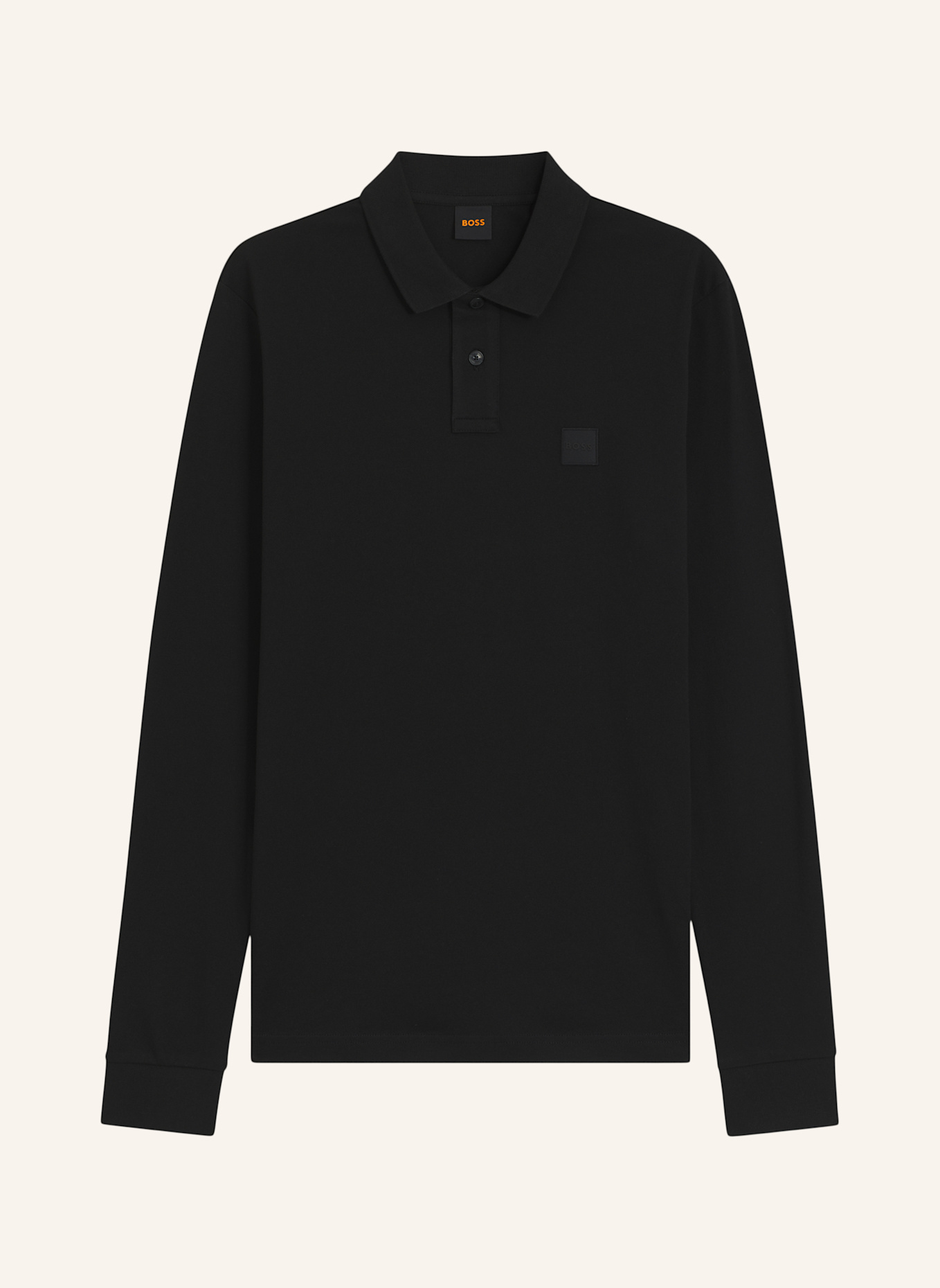 BOSS Piqué-Poloshirt PASSERBY Slim Fit: SCHWARZ