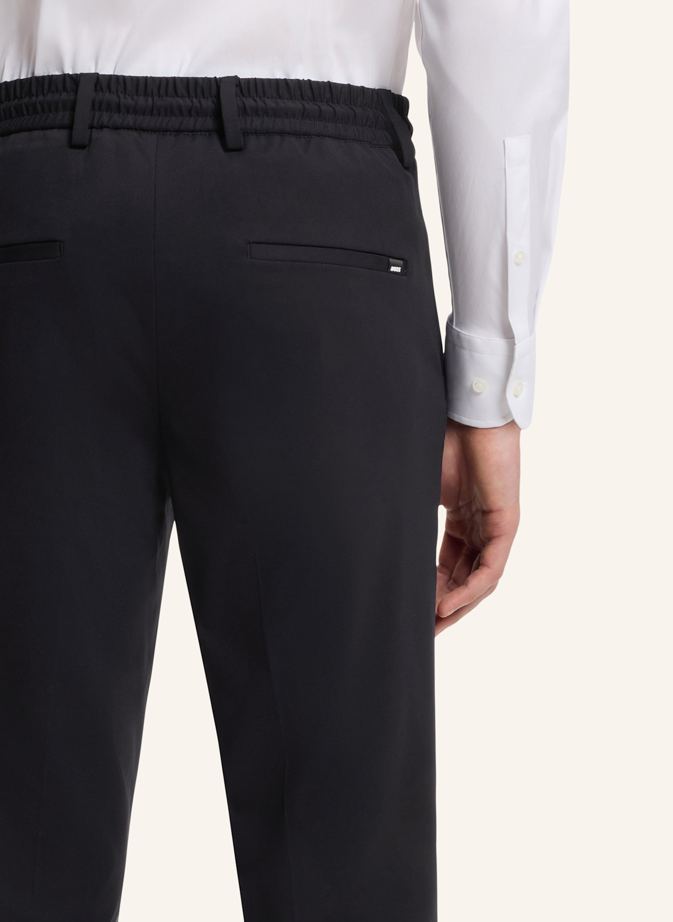 BOSS Business Hose P-GENIUSJ-RDS-WG-233 Slim Fit: SCHWARZ
