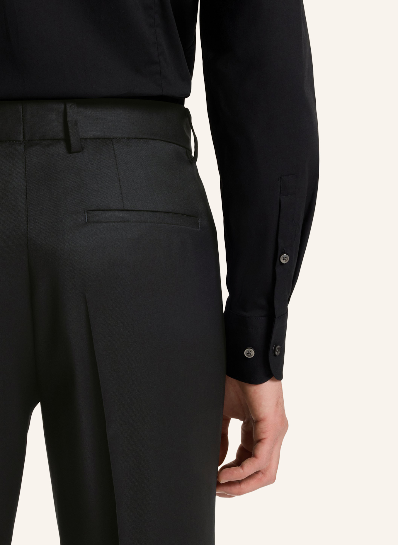 BOSS Anzughose GENIUS Slim Fit: SCHWARZ