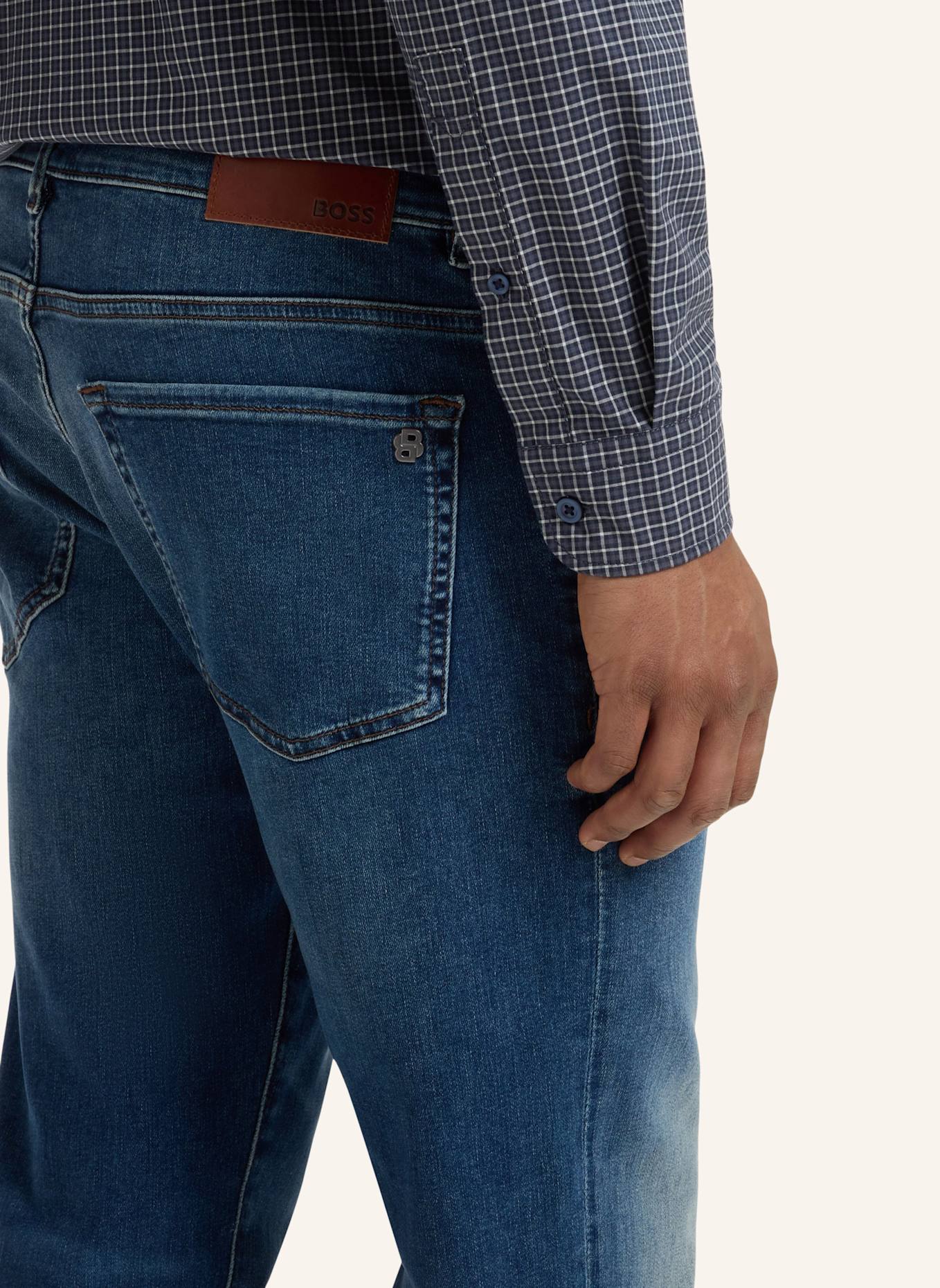 BOSS Jeans RE.MAINE Regular Fit: DUNKELBLAU