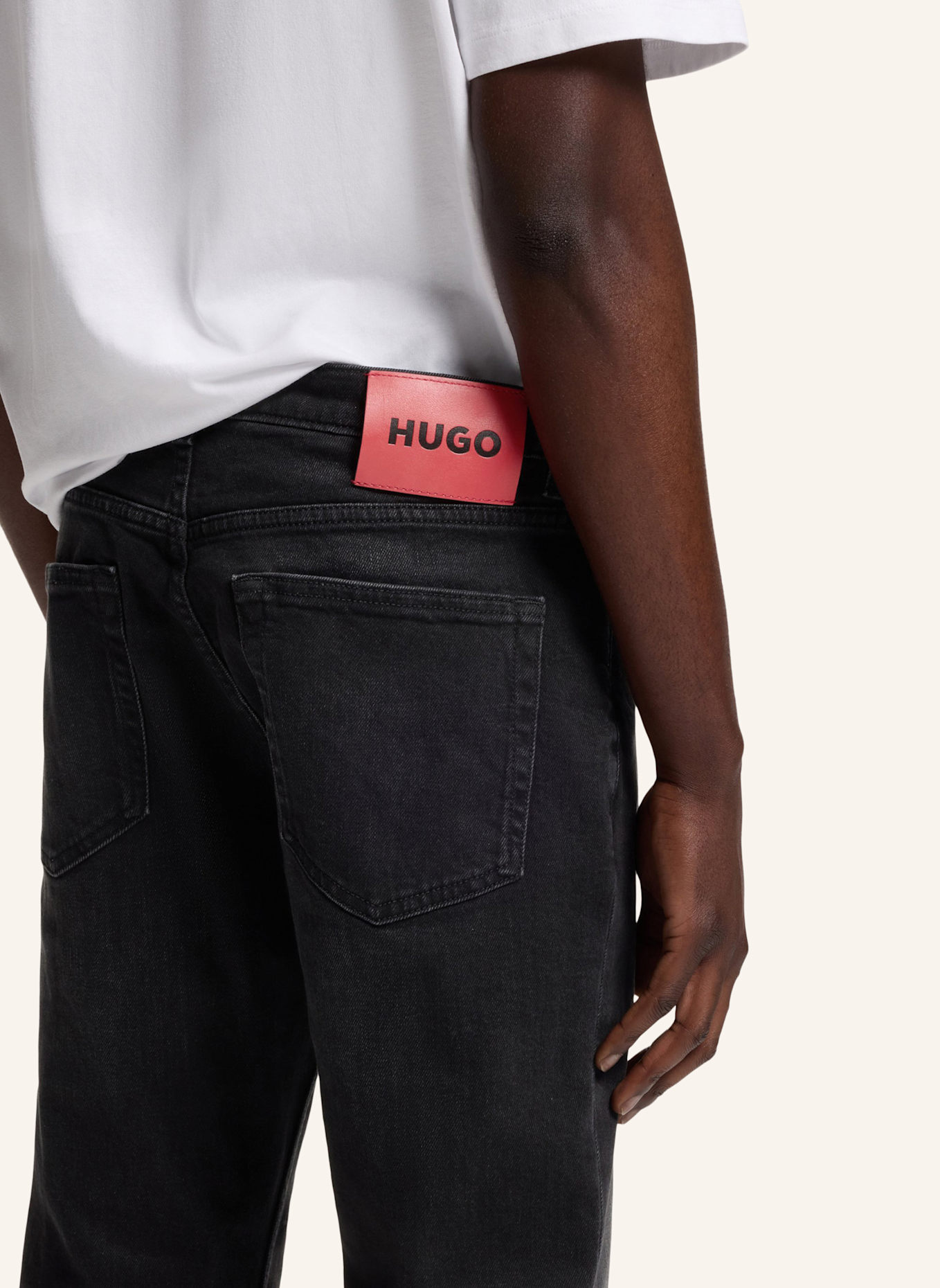 HUGO Jeans HUGO 734 Extra-Slim Fit: SCHWARZ