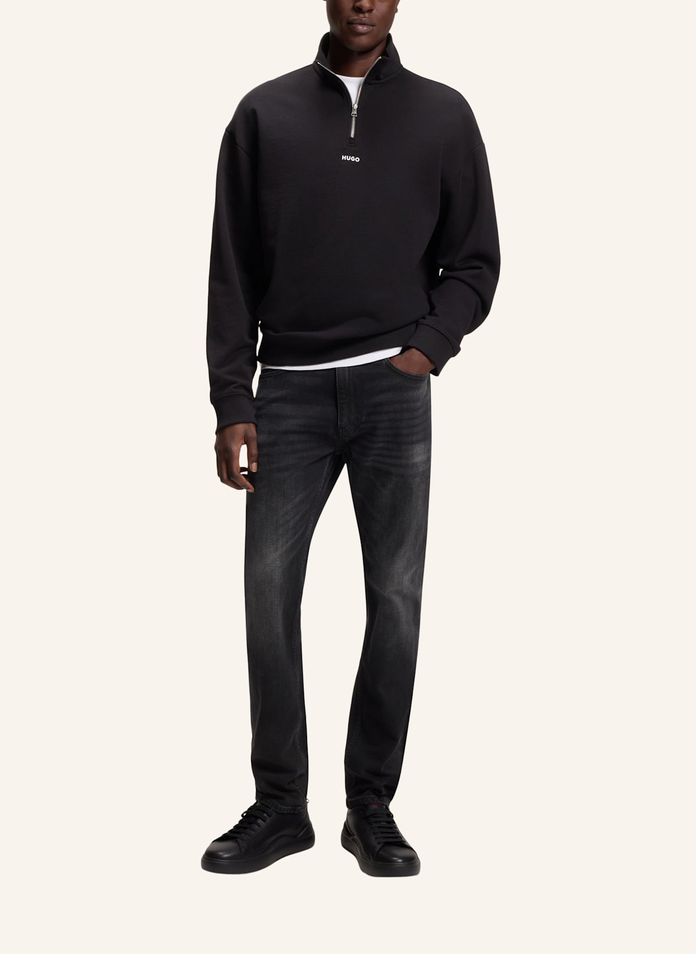 HUGO Jeans HUGO 734 Extra-Slim Fit: SCHWARZ