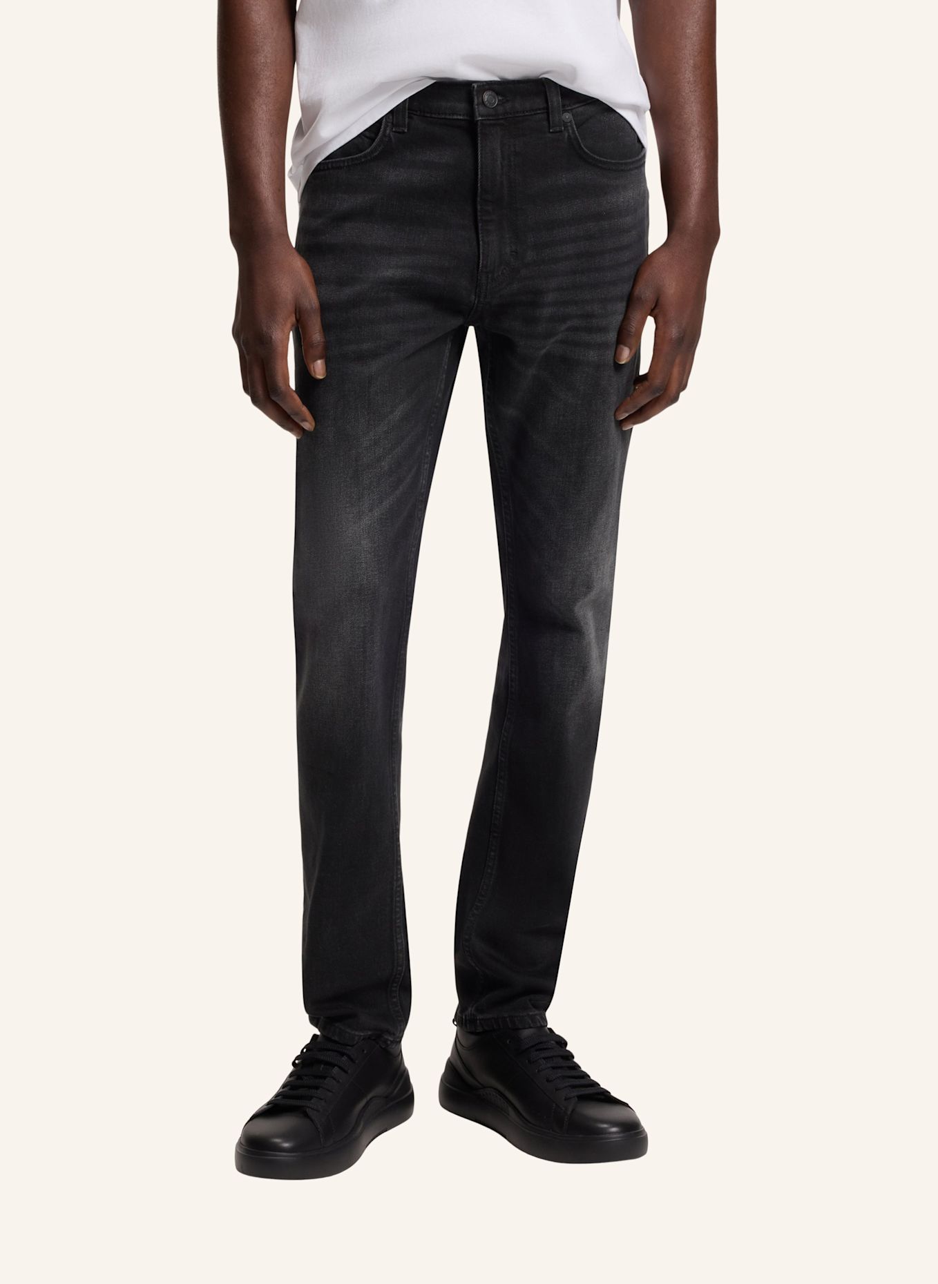HUGO Jeans HUGO 734 Extra-Slim Fit: SCHWARZ