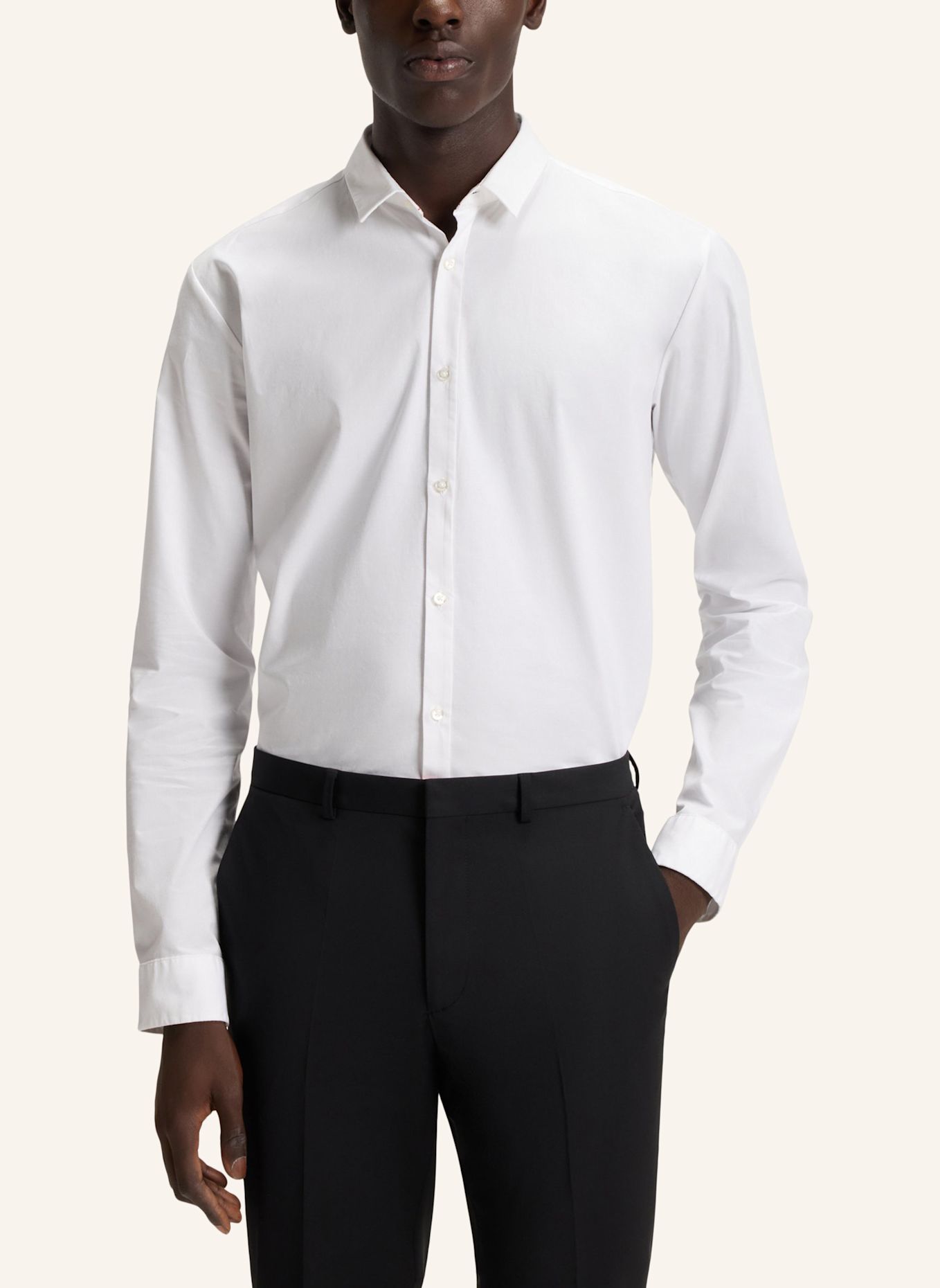 HUGO Hemd ERO3-W Extra-Slim Fit: WEISS
