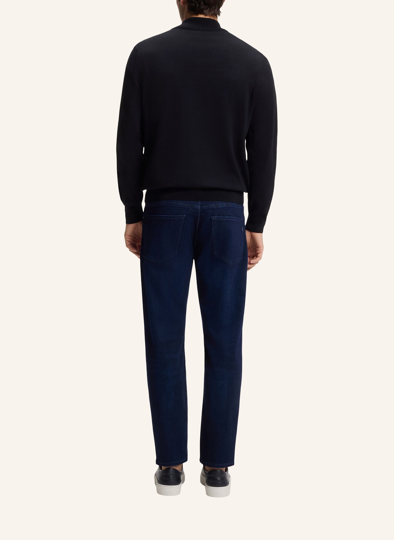 BOSS Pullover PADRO-L Regular Fit: DUNKELBLAU