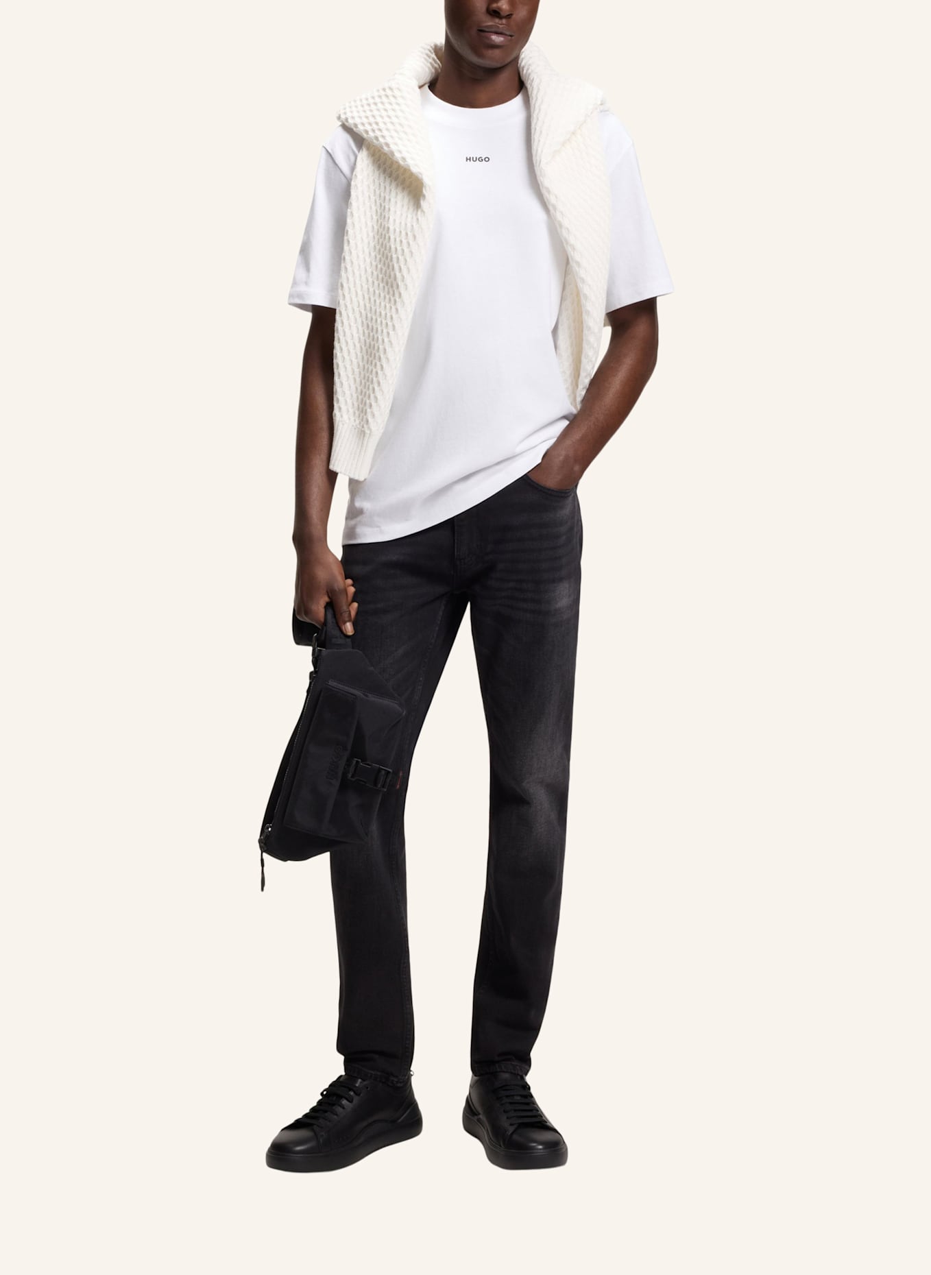 HUGO T-Shirt DAPOLINO: WEISS