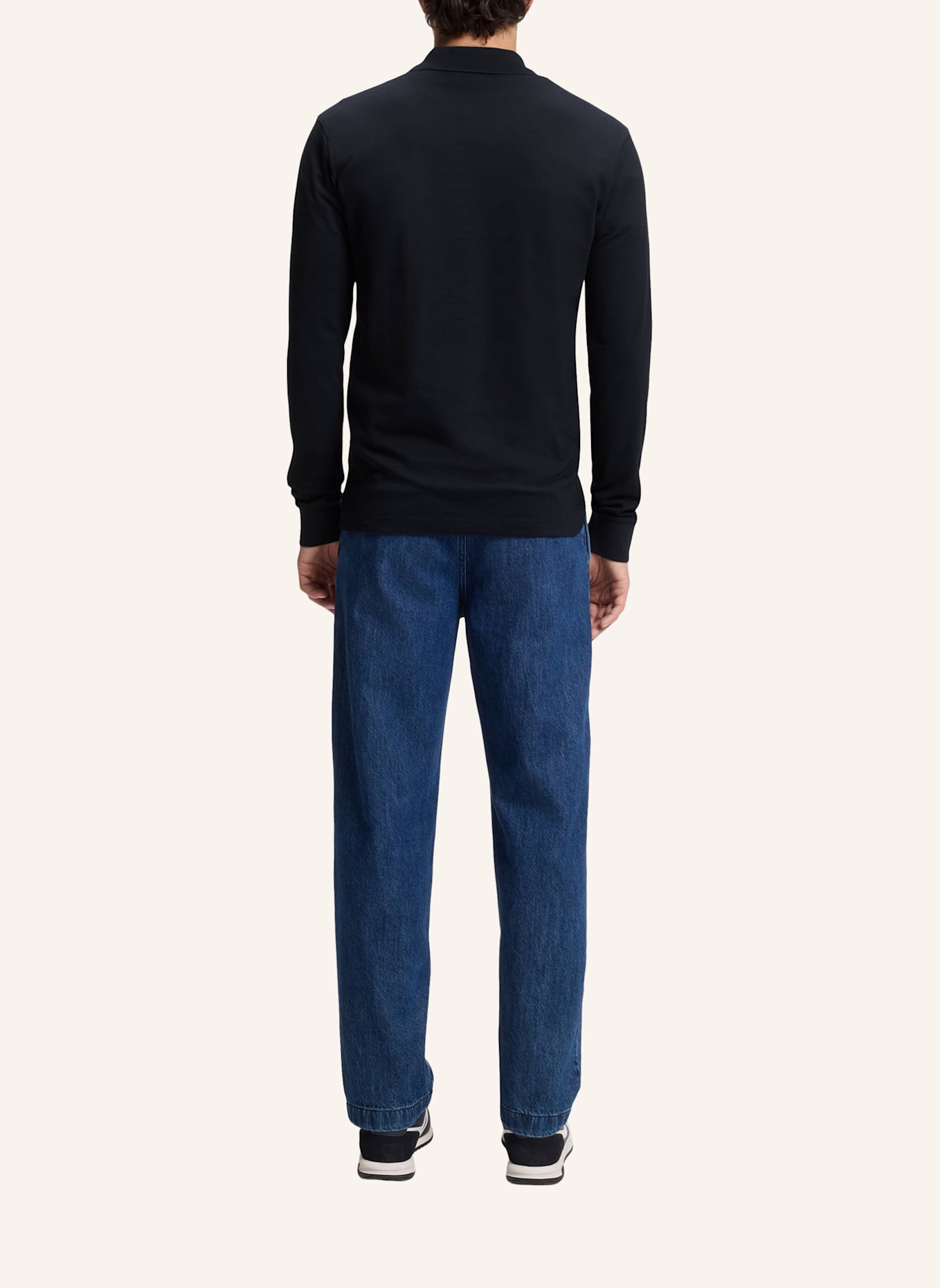 BOSS Piqué-Poloshirt PASSERBY Slim Fit: DUNKELBLAU