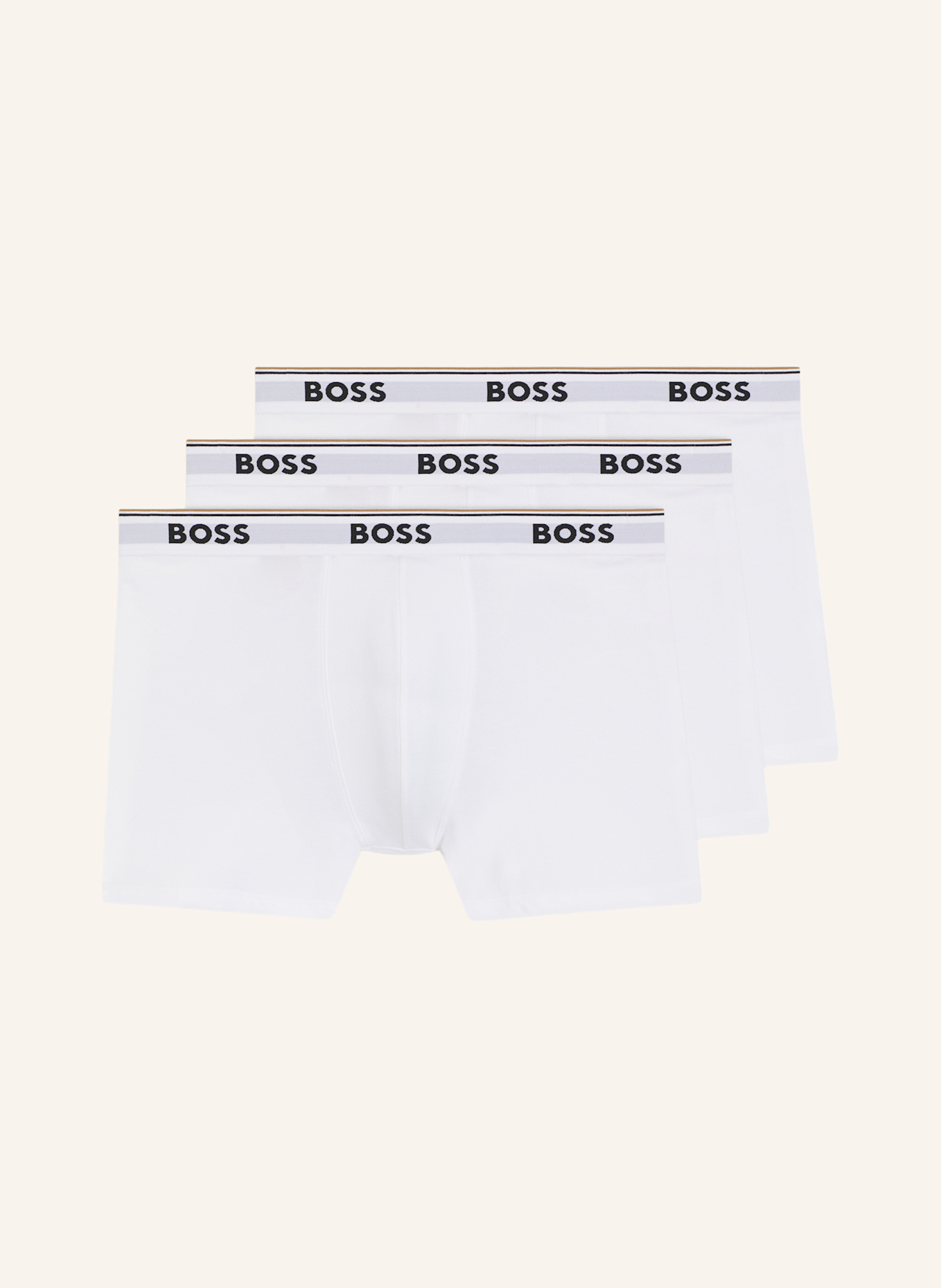 BOSS 3er-Pack Boxershorts POWER: WEISS