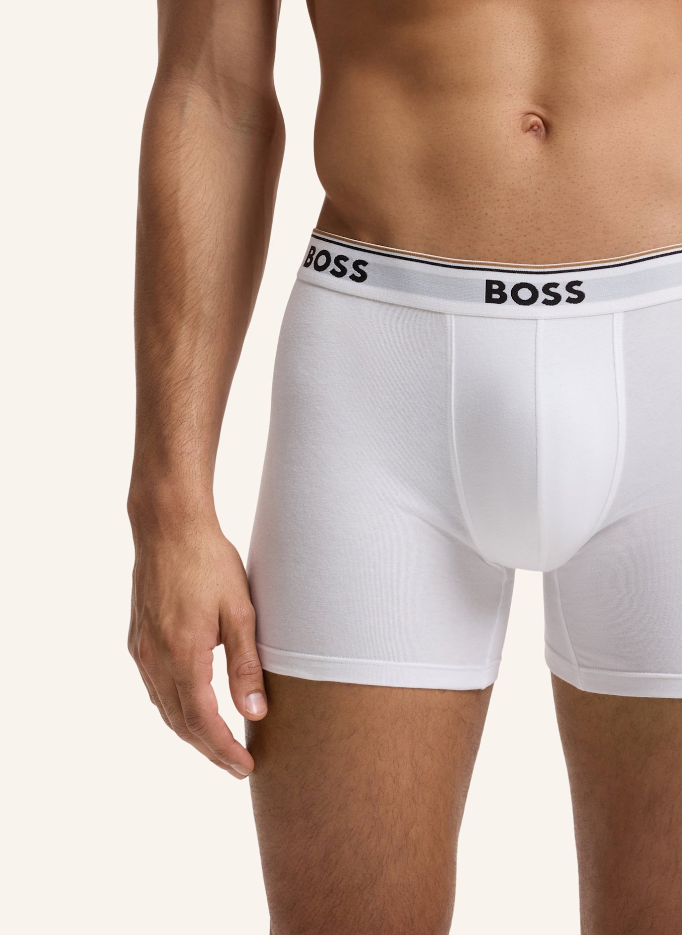 BOSS 3er-Pack Boxershorts POWER: WEISS