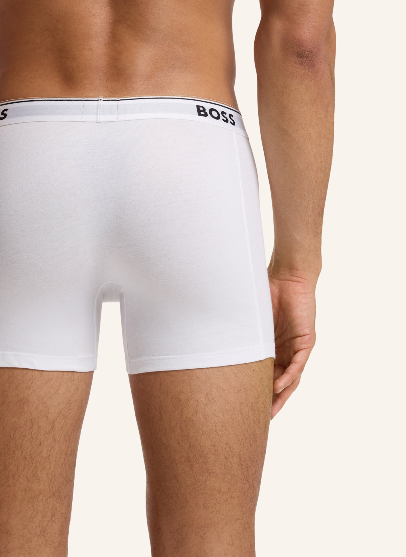 BOSS 3er-Pack Boxershorts POWER: WEISS