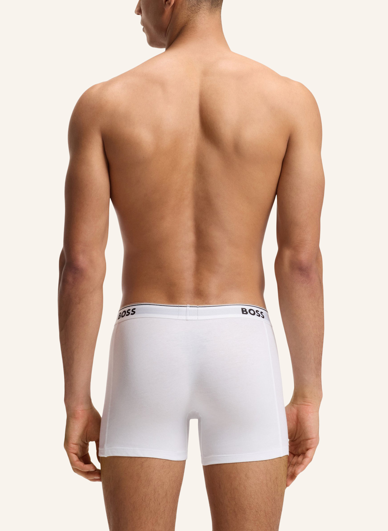 BOSS 3er-Pack Boxershorts POWER: WEISS