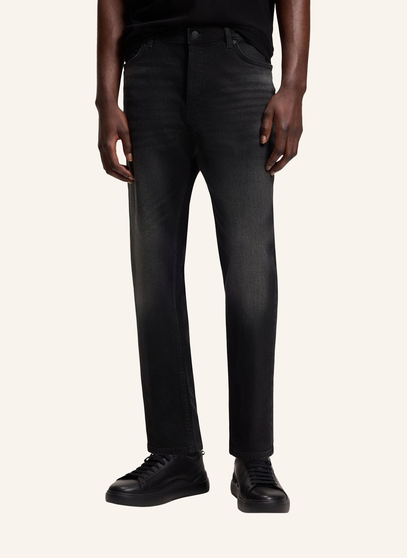 HUGO Jeans HUGO 634 Tapered Fit: SCHWARZ