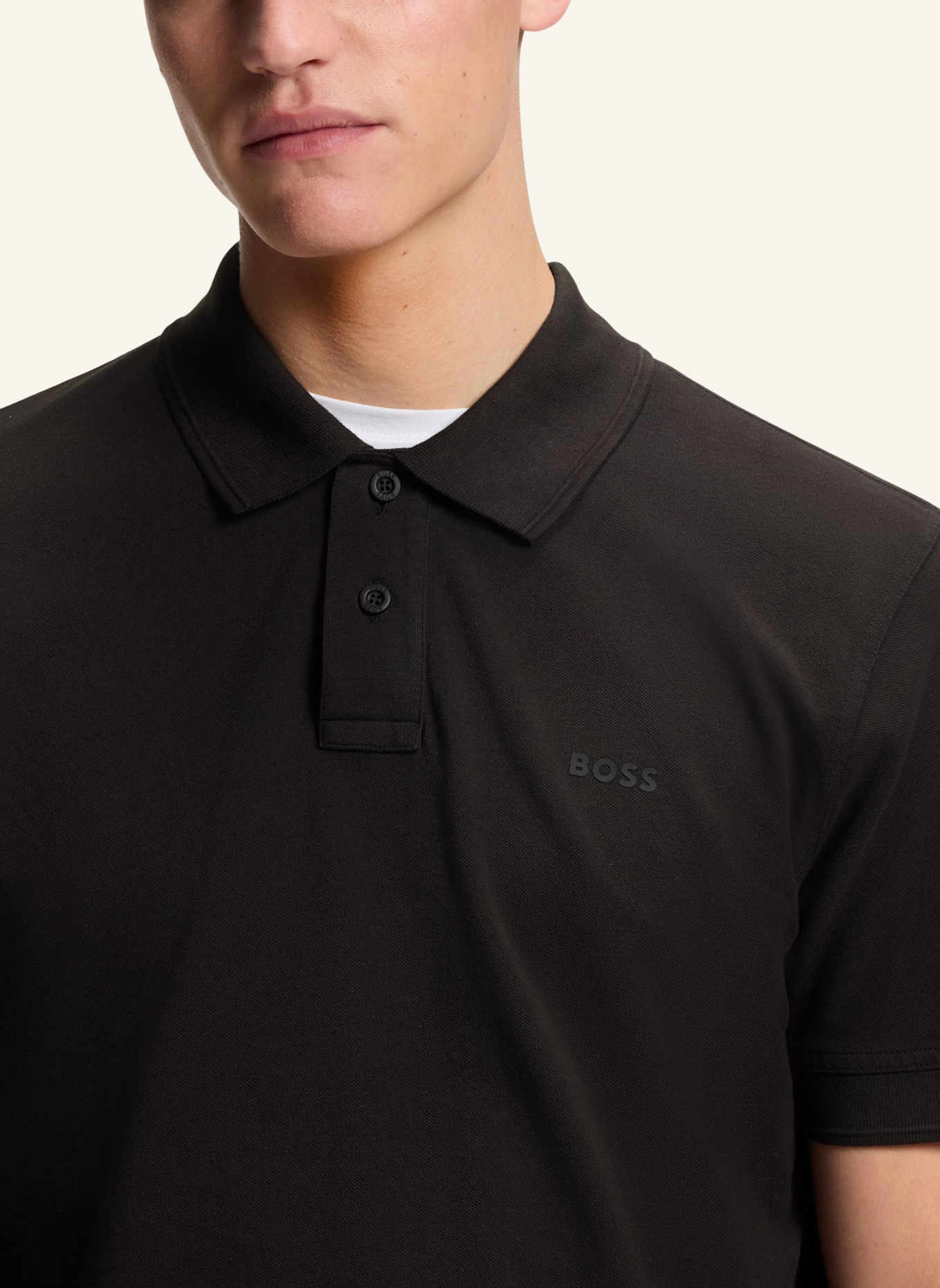 BOSS Piqué-Poloshirt PRIME: SCHWARZ