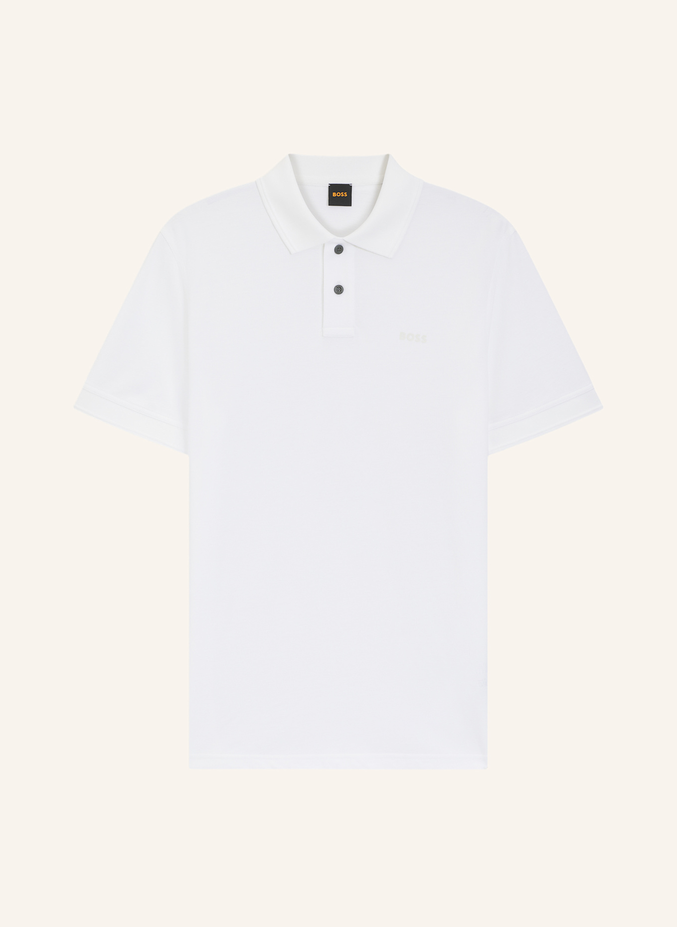 BOSS Piqué-Poloshirt PRIME: WEISS