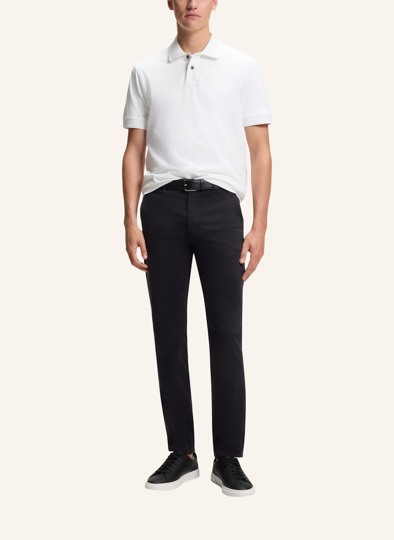 BOSS Piqué-Poloshirt PRIME: WEISS