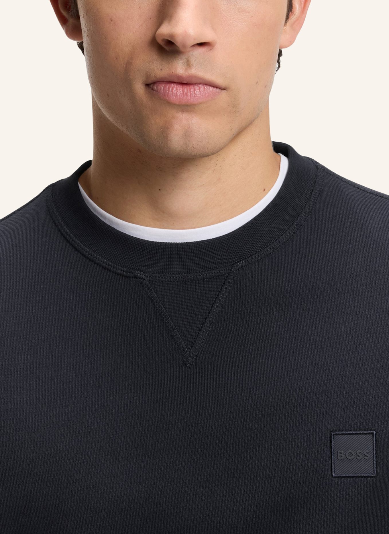 BOSS Sweatshirt WESTART: DUNKELBLAU