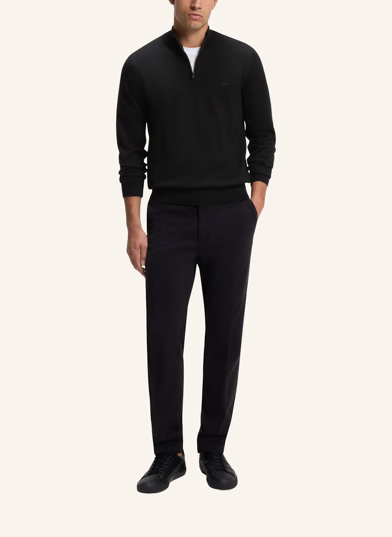 BOSS Sweater PADRO-L Regular Fit: SCHWARZ