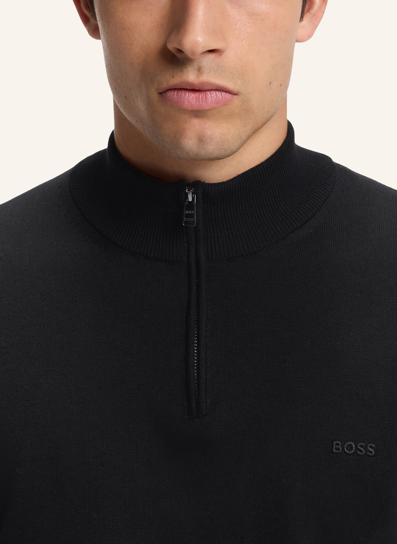 BOSS Sweater PADRO-L Regular Fit: SCHWARZ
