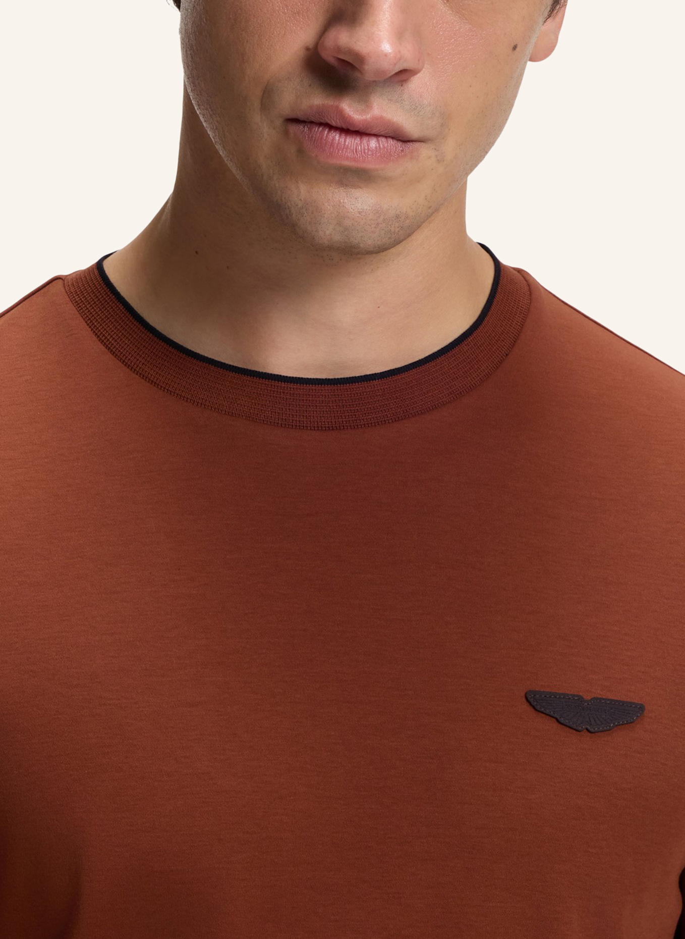 BOSS T-Shirt C-THOMPSON 80_AM Regular Fit: BRAUN