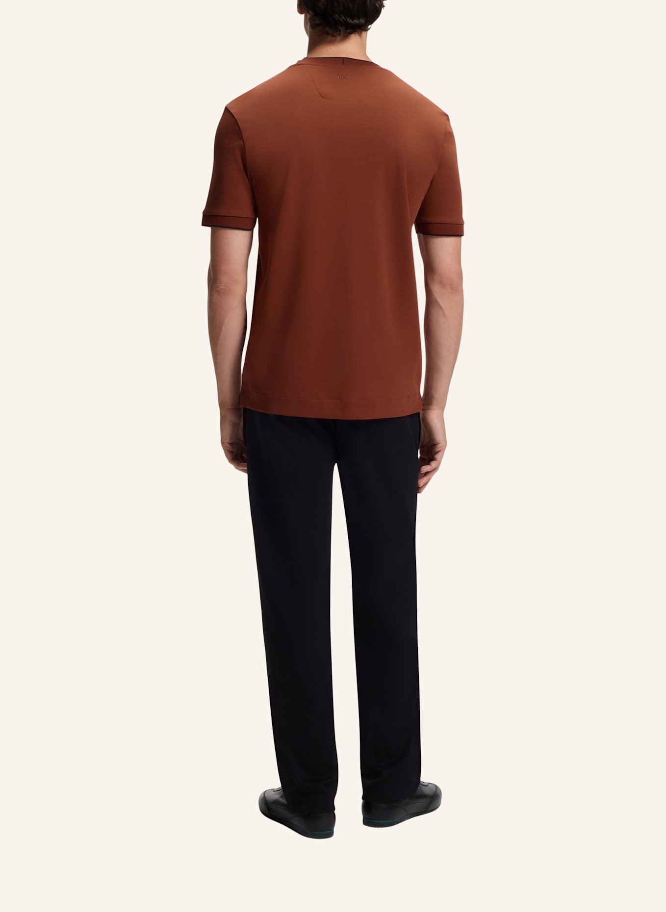 BOSS T-Shirt C-THOMPSON 80_AM Regular Fit: BRAUN