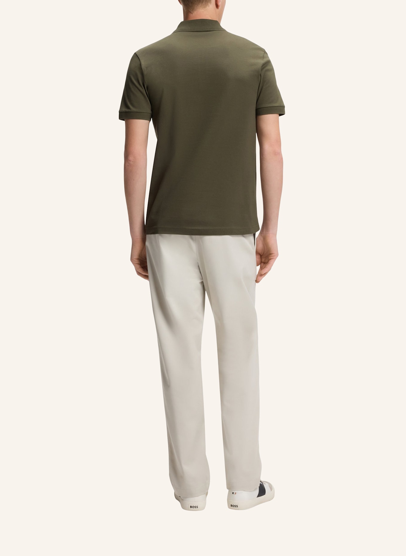 BOSS Piqué-Poloshirt PASSERZIP: GRÜN