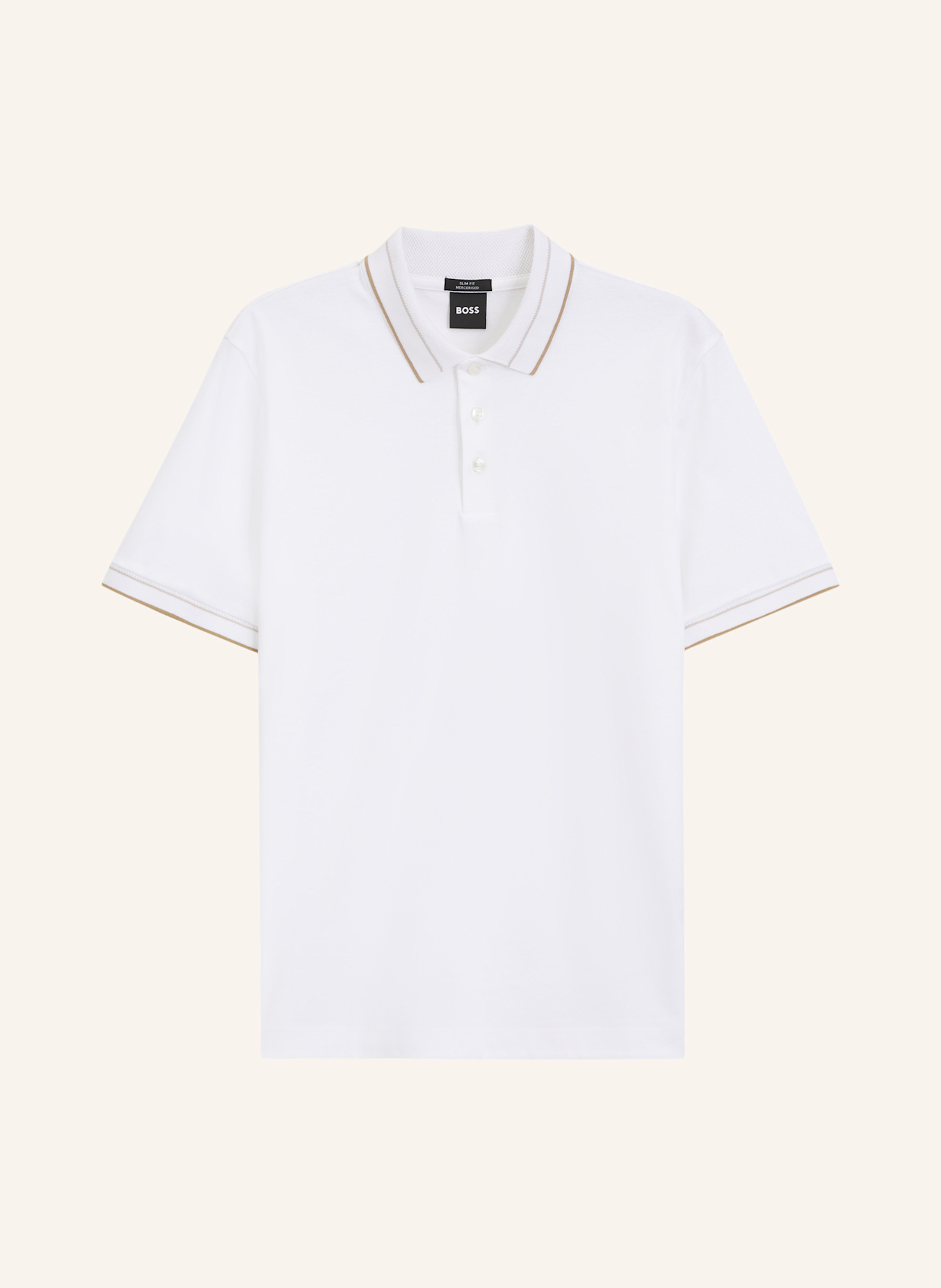 BOSS Poloshirt H-PHILLIPSON 195 Slim Fit: WEISS