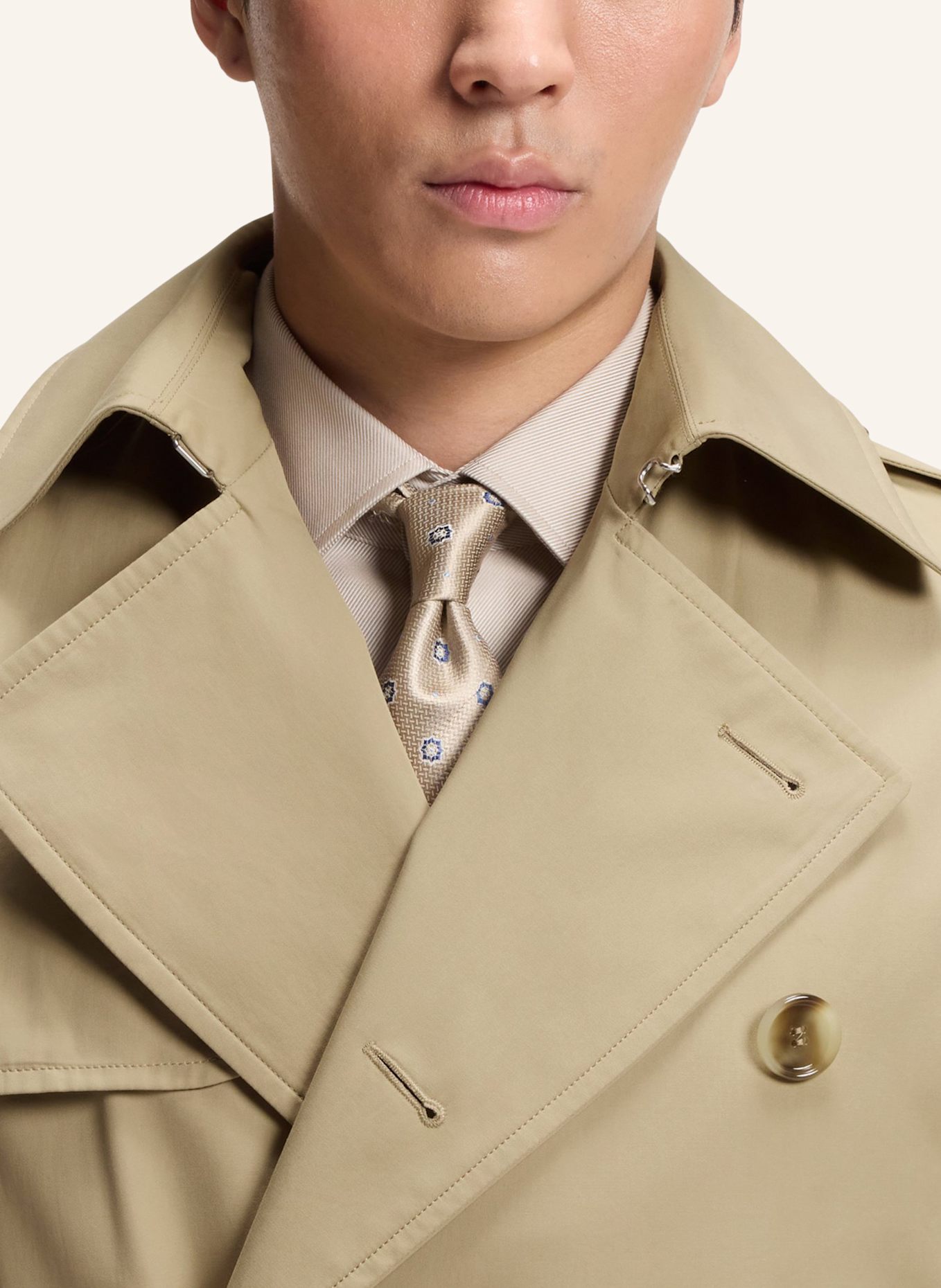 BOSS Trenchcoat H-JAREDTRENCHB1_263F Regular Fit: KHAKI