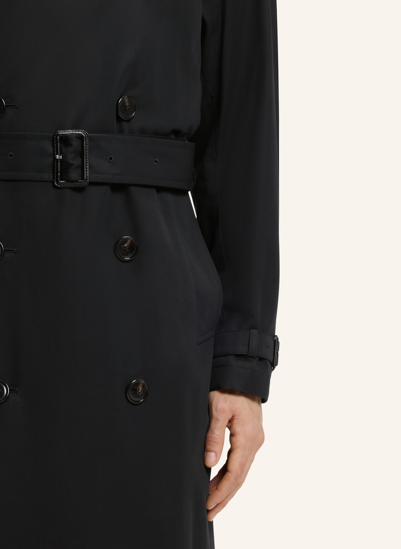 BOSS Trenchcoat H-JAREDTRENCHB1_263F Regular Fit: SCHWARZ