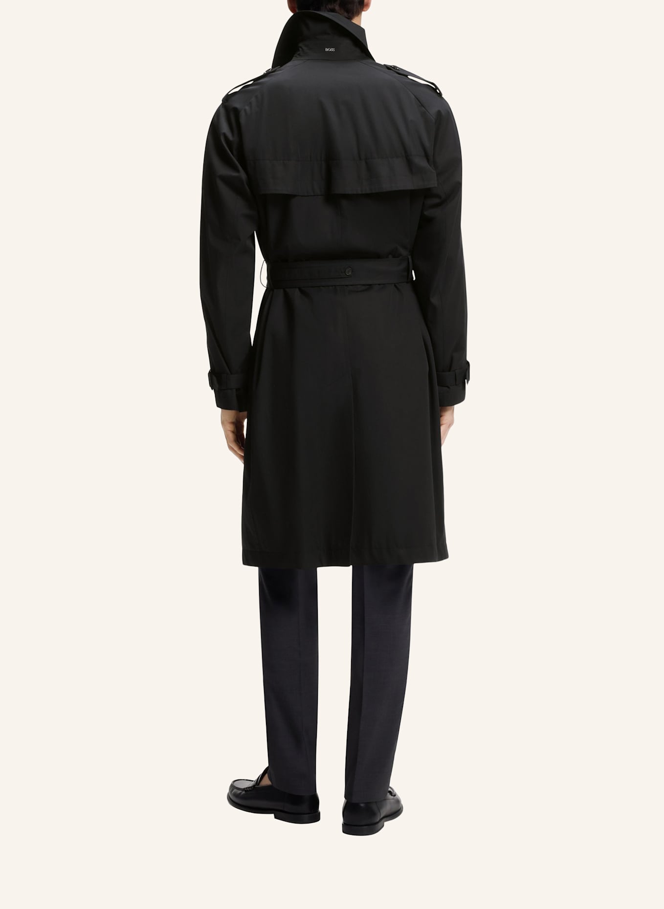 BOSS Trenchcoat H-JAREDTRENCHB1_263F Regular Fit: SCHWARZ