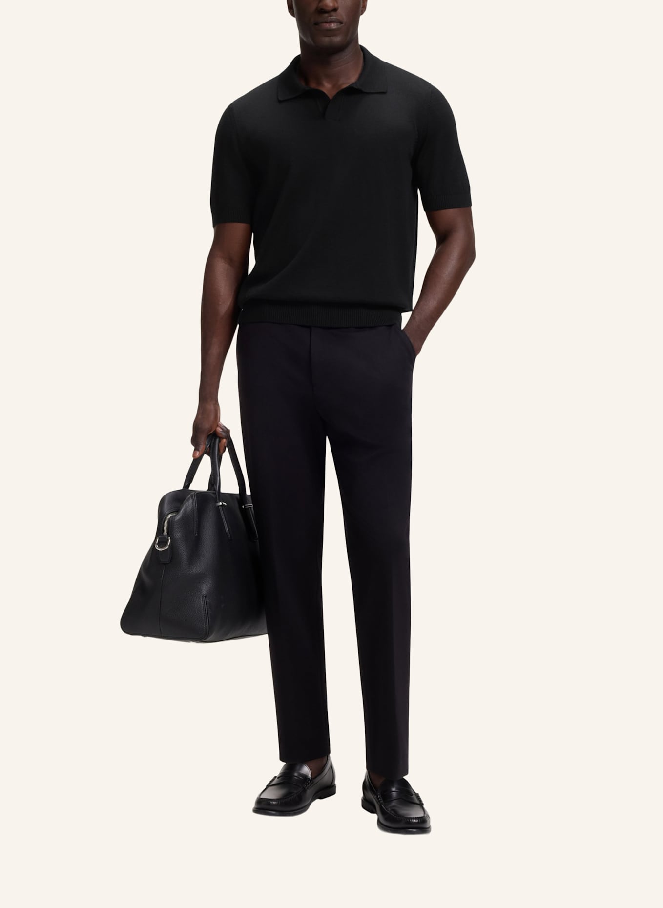 BOSS Pullover H-LANTONI Regular Fit: SCHWARZ
